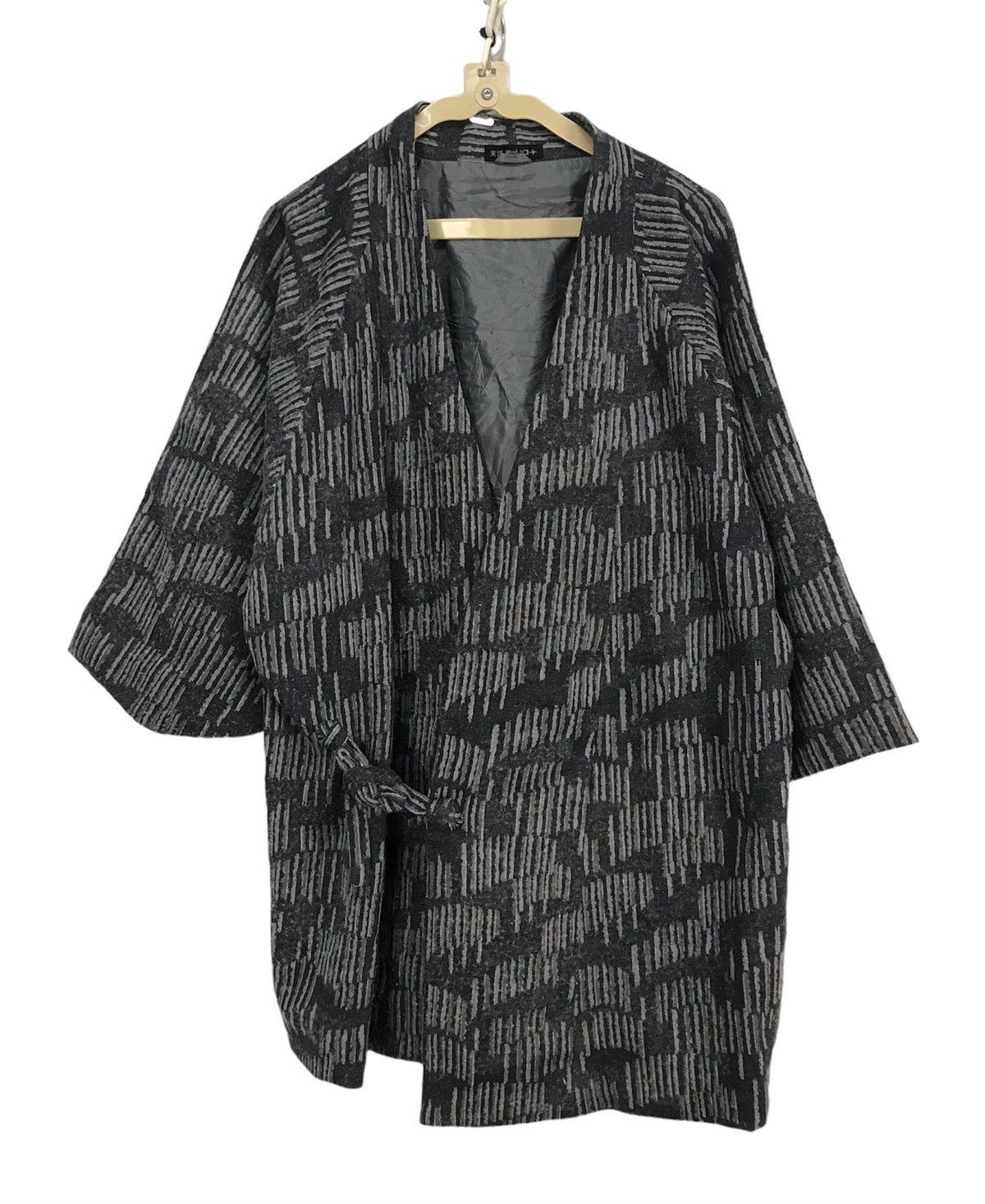 image of Vintage Wool Kimono Cardigan Jacket Inspired By Designer, Men's (Size Large)