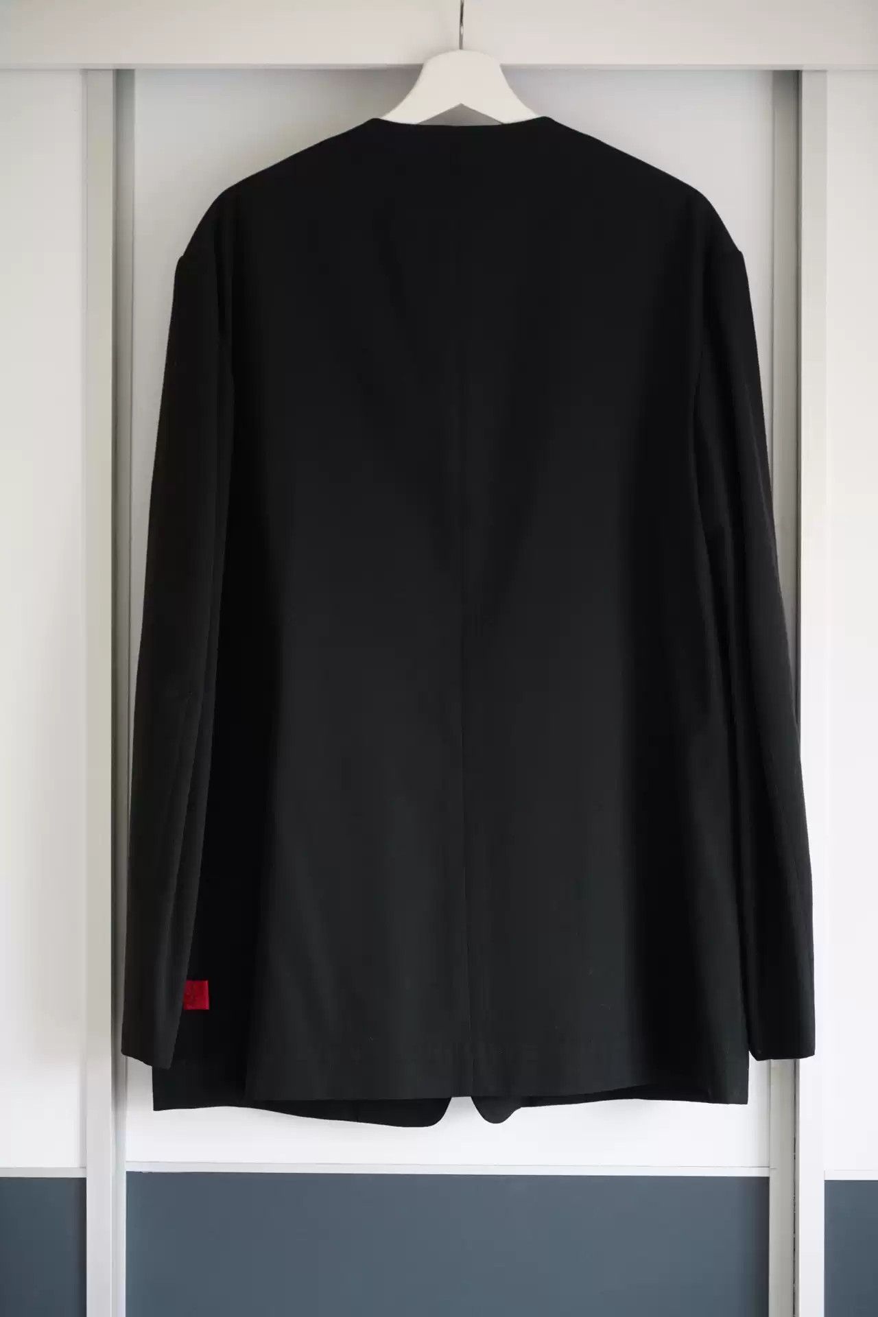 Yohji Yamamoto Yohji Yamamoto 00ss Collar-less JKT Size US L / EU 52-54 / 3 - 2 Thumbnail