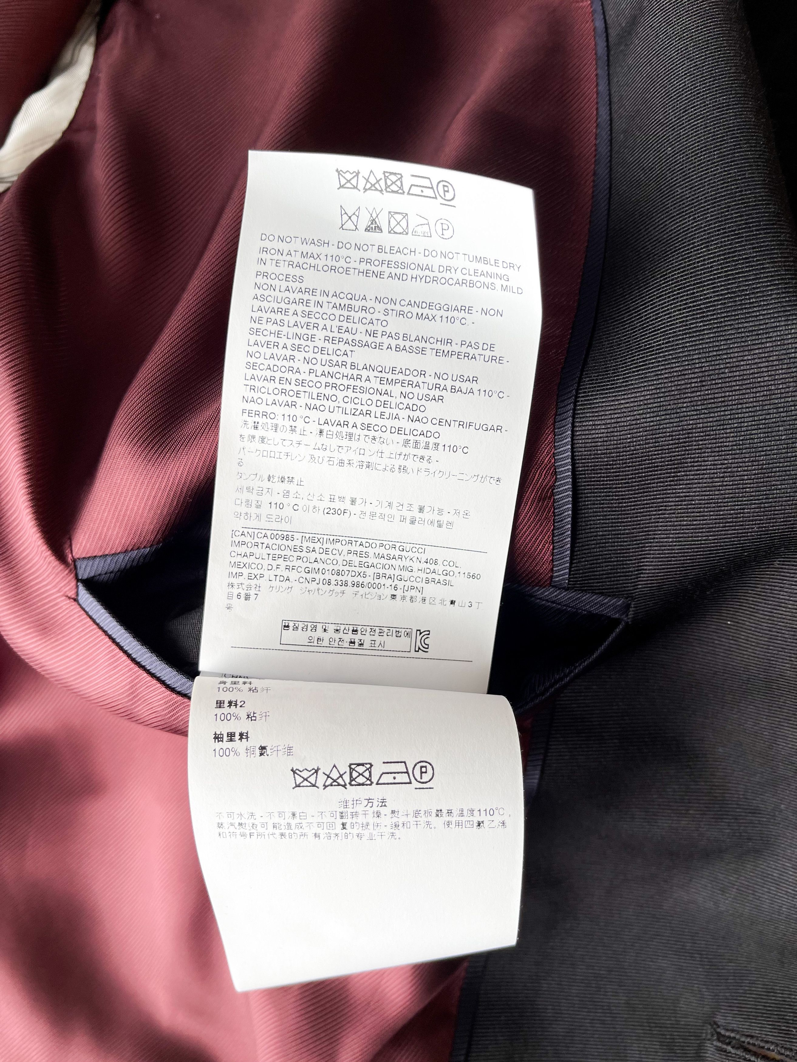 Gucci Gucci Black Monogram Blazer Size US XL / EU 56 / 4 - 6 Thumbnail