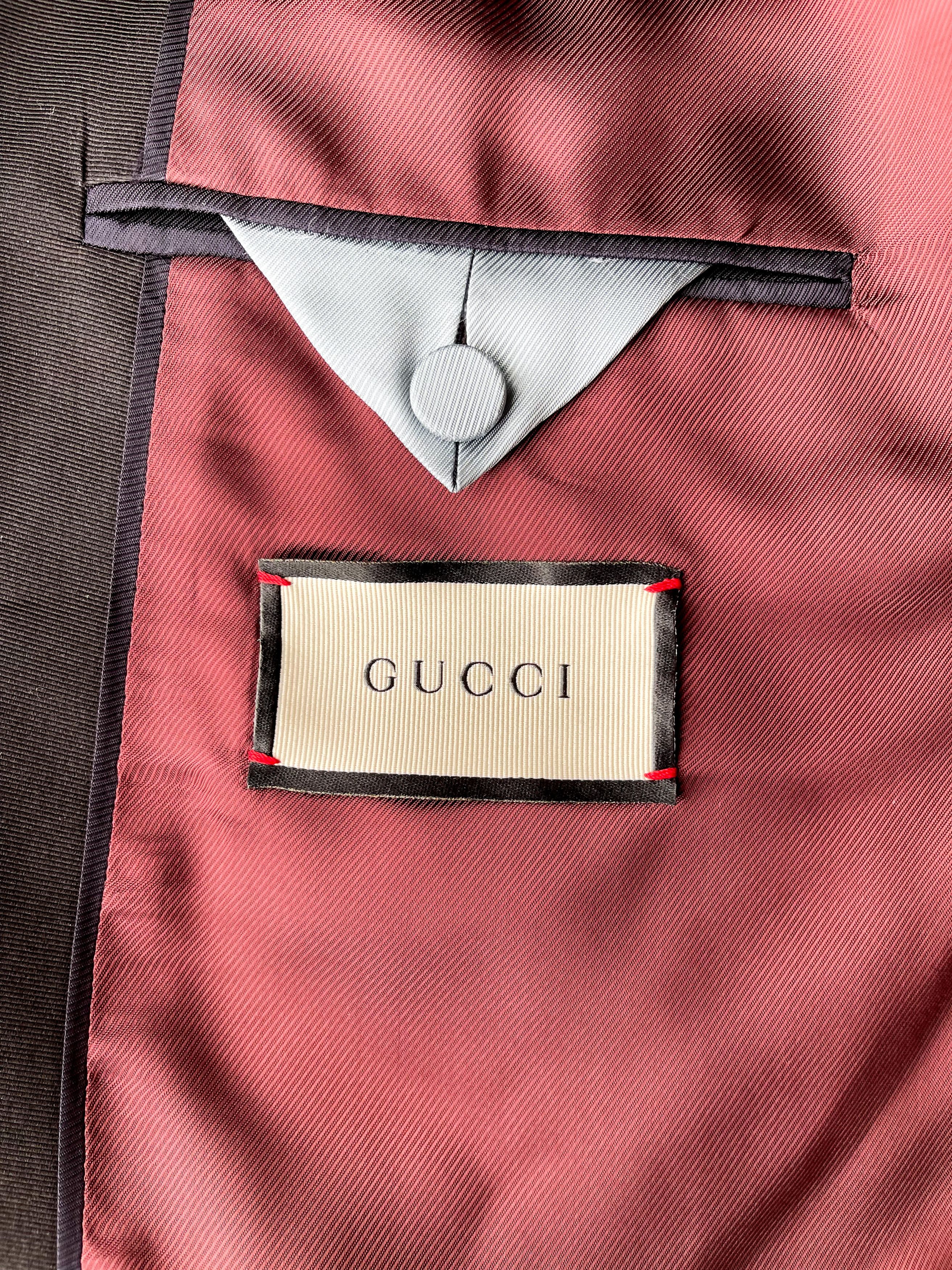 Gucci Gucci Black Monogram Blazer Size US XL / EU 56 / 4 - 4 Thumbnail