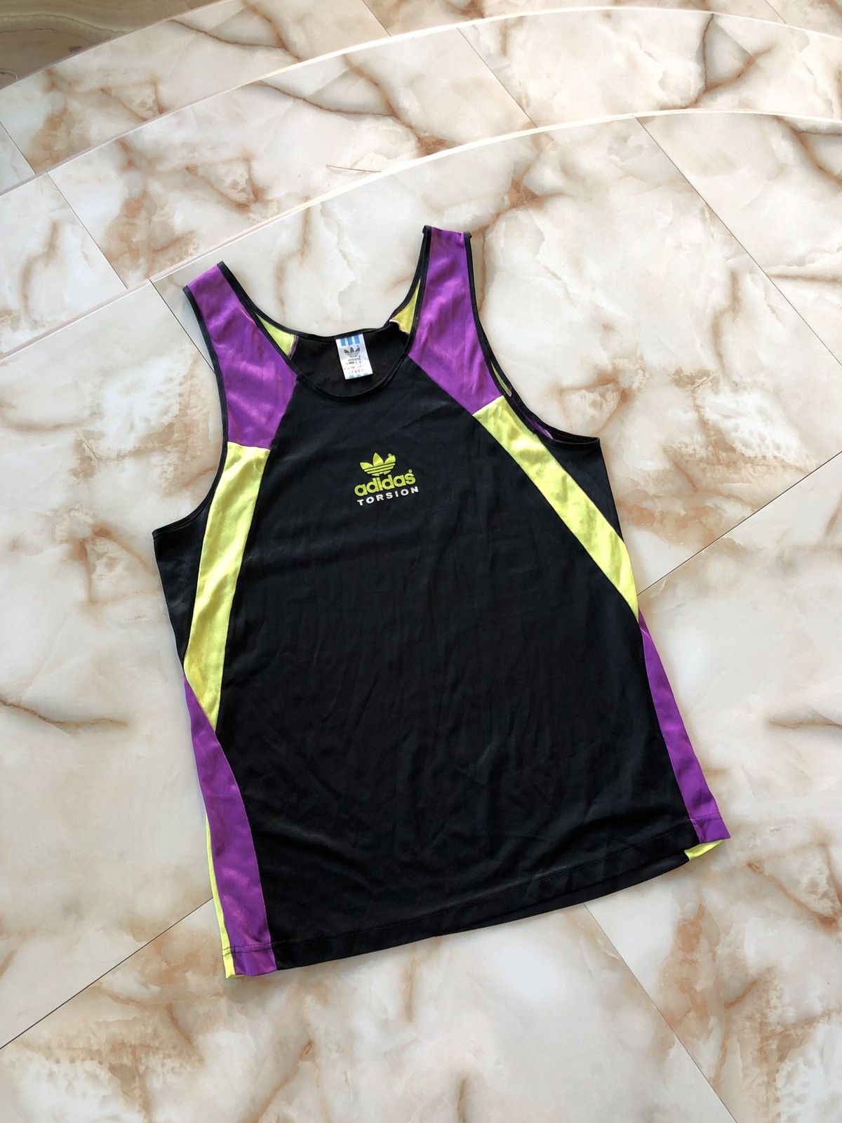 Adidas × Vintage Vintage Adidas Running Singlet Size US M / EU 48-50 / 2 - 2 Thumbnail