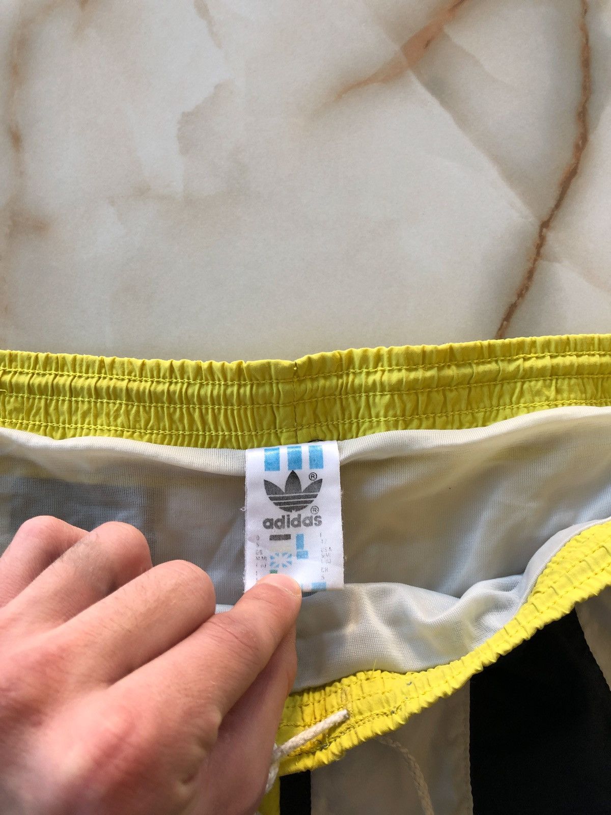 Adidas × Vintage 90s Vintage Adidas Nylon Shorts Size US 36 / EU 52 - 5 Thumbnail