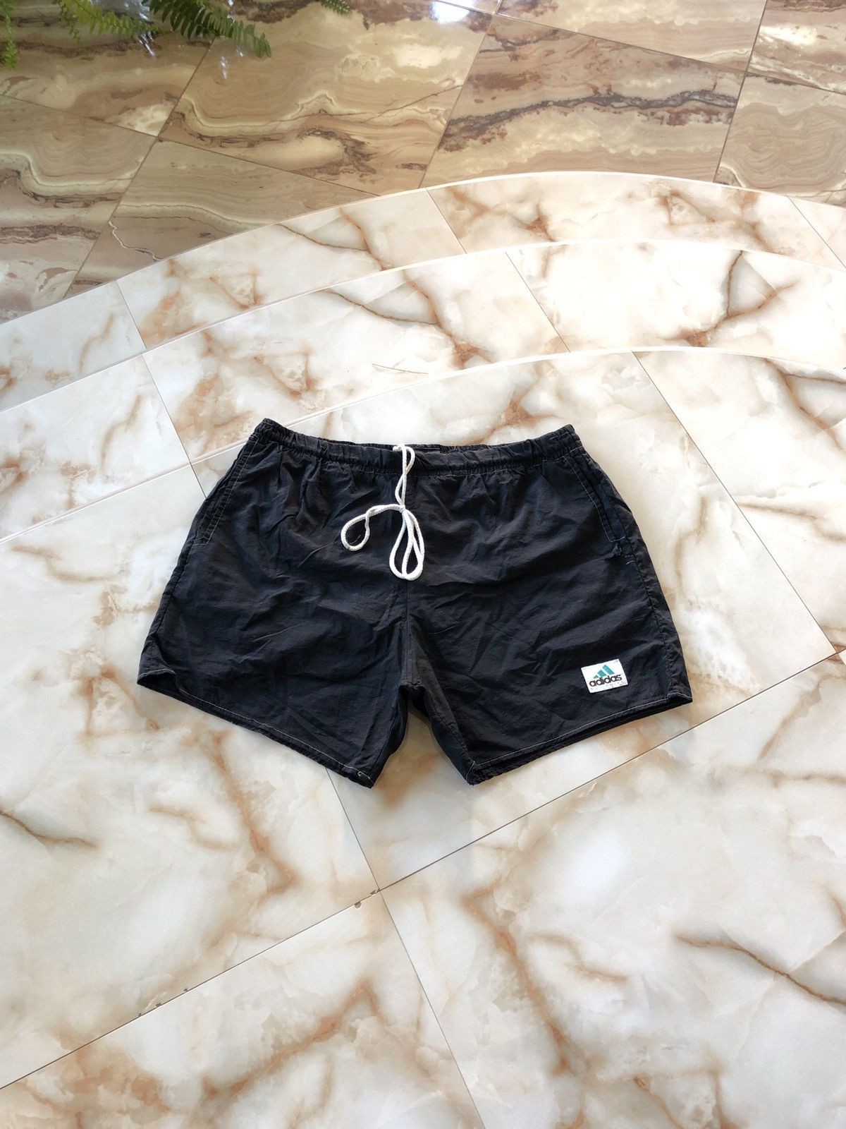 Adidas × Vintage 90s Vintage Adidas Equipment Nylon Shorts Size US 34 / EU 50 - 1 Thumbnail