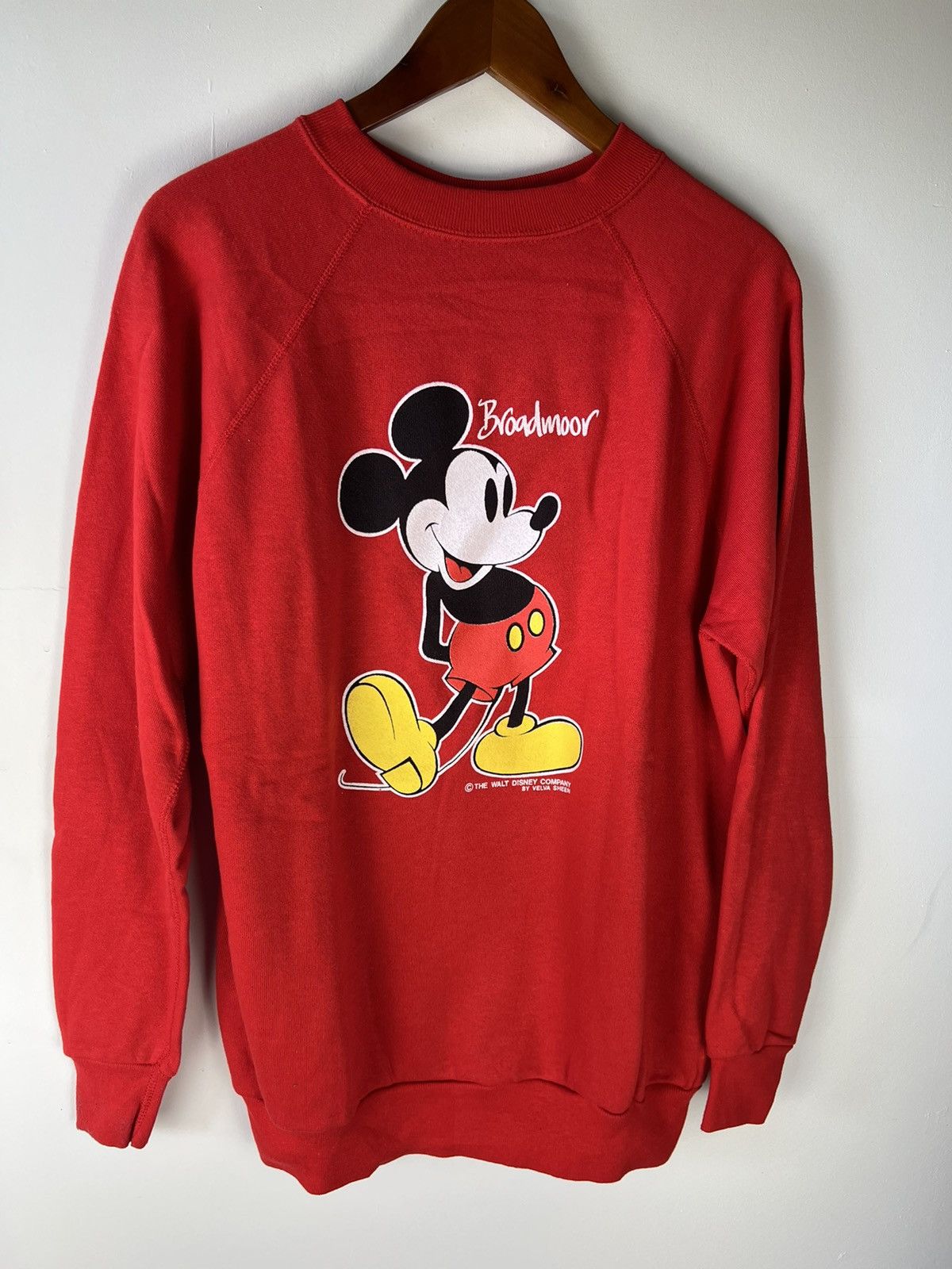 Disney Vintage Mickey Mouse Broaoor Vevla Sheen Raglan Size US L / EU 52-54 / 3 - 1 Thumbnail
