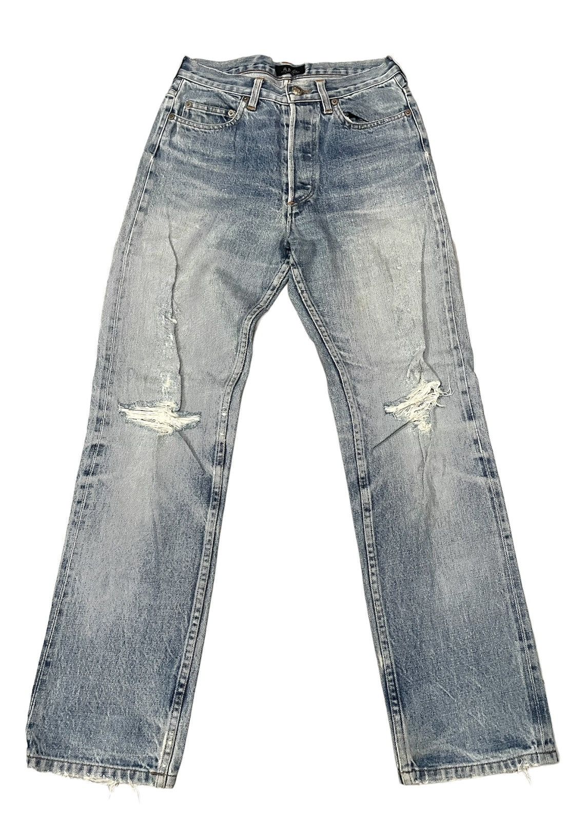 A.P.C. APC Selvedge Distressed Denim Size US 28 / EU 44 - 1 Thumbnail