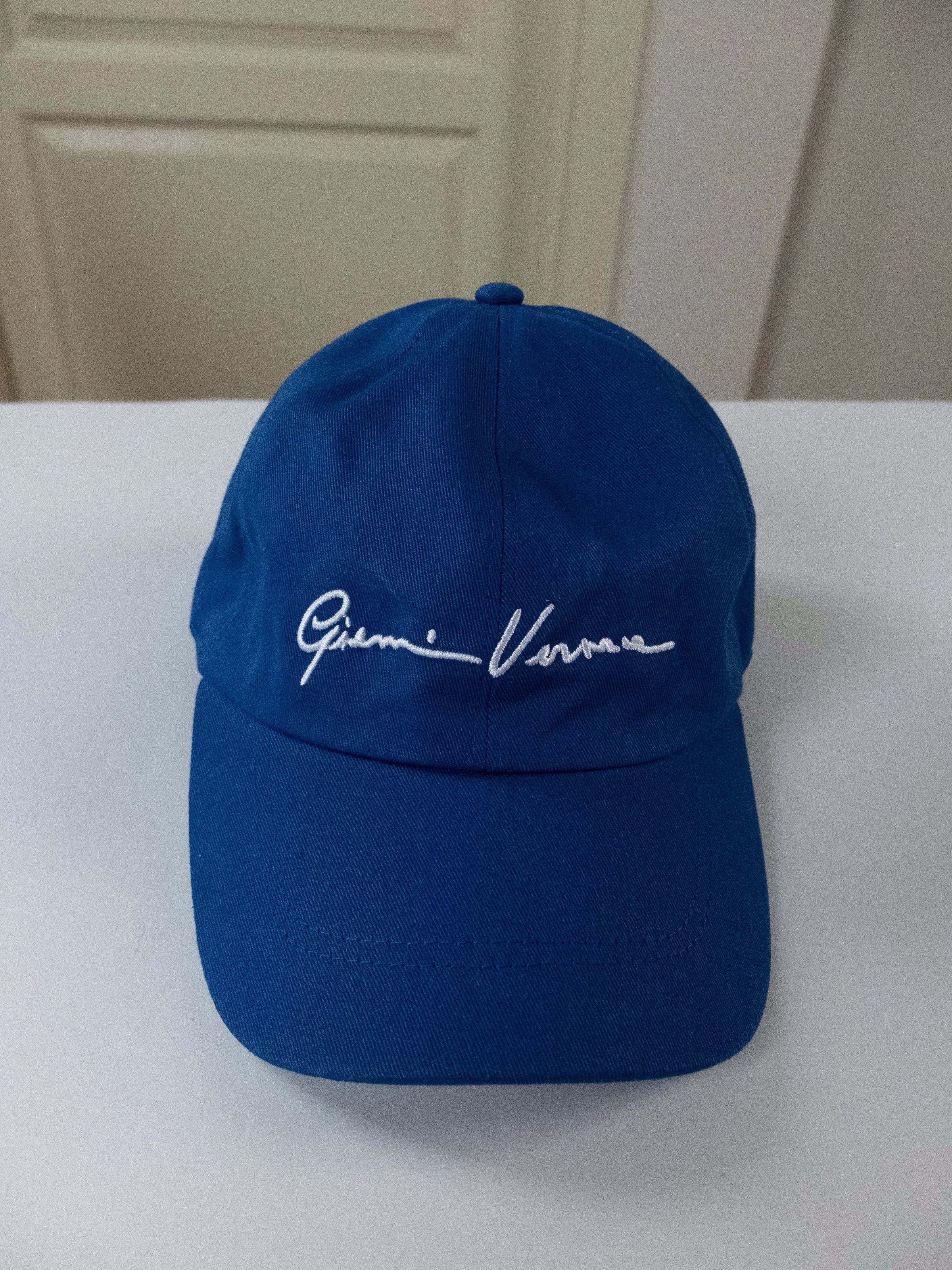 Versace VERSACE blue Gianni logo cotton baseball cap hat 58 Medium Size ONE SIZE - 2 Thumbnail