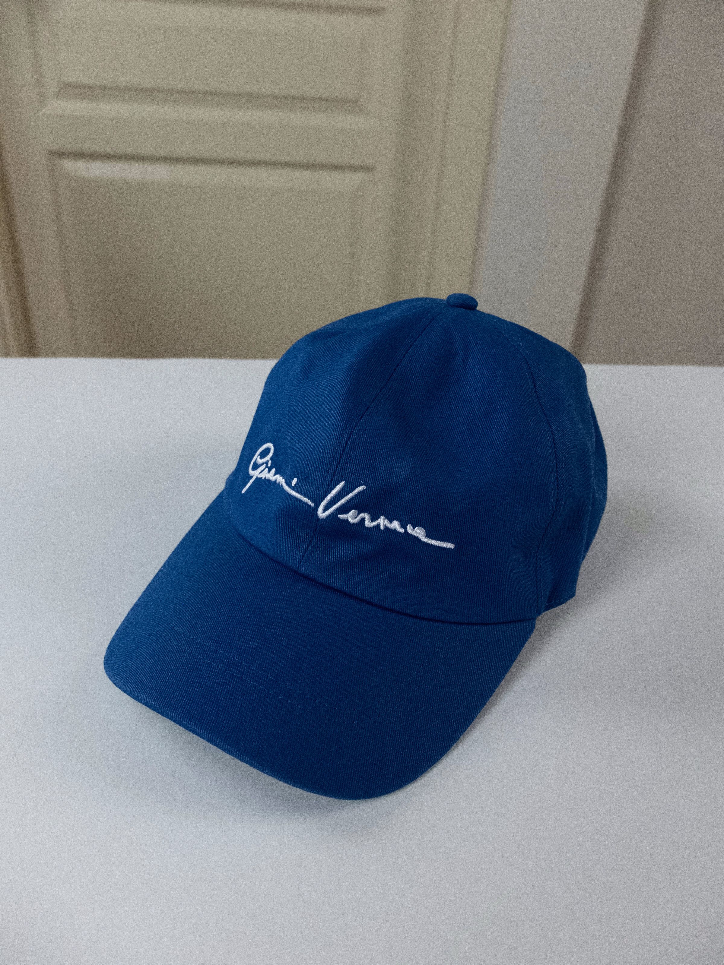 Versace VERSACE blue Gianni logo cotton baseball cap hat 58 Medium Size ONE SIZE - 1 Thumbnail