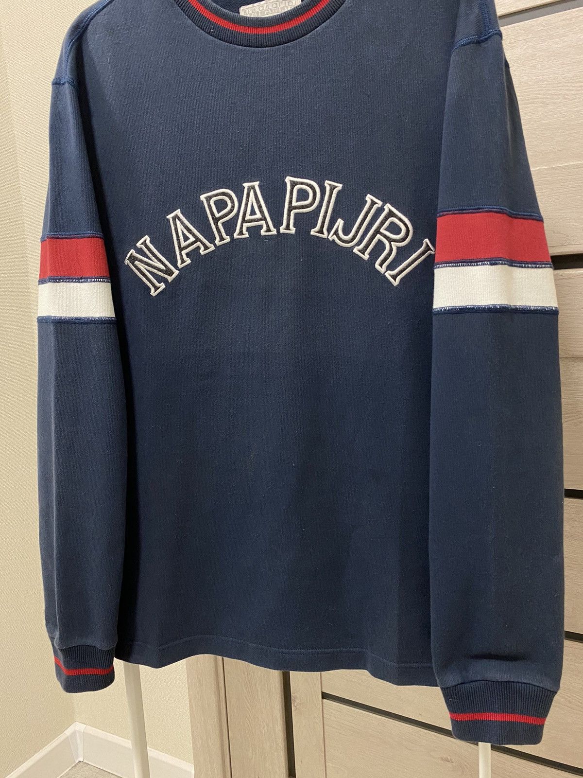 Napapijri × Vintage Napapijri Inventive Spirit Vintage Dark Navy Sweatshirt Size US L / EU 52-54 / 3 - 6 Thumbnail