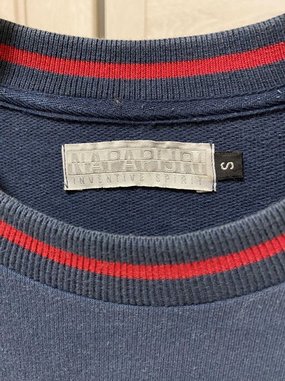 Napapijri × Vintage Napapijri Inventive Spirit Vintage Dark Navy Sweatshirt Size US L / EU 52-54 / 3 - 5 Thumbnail