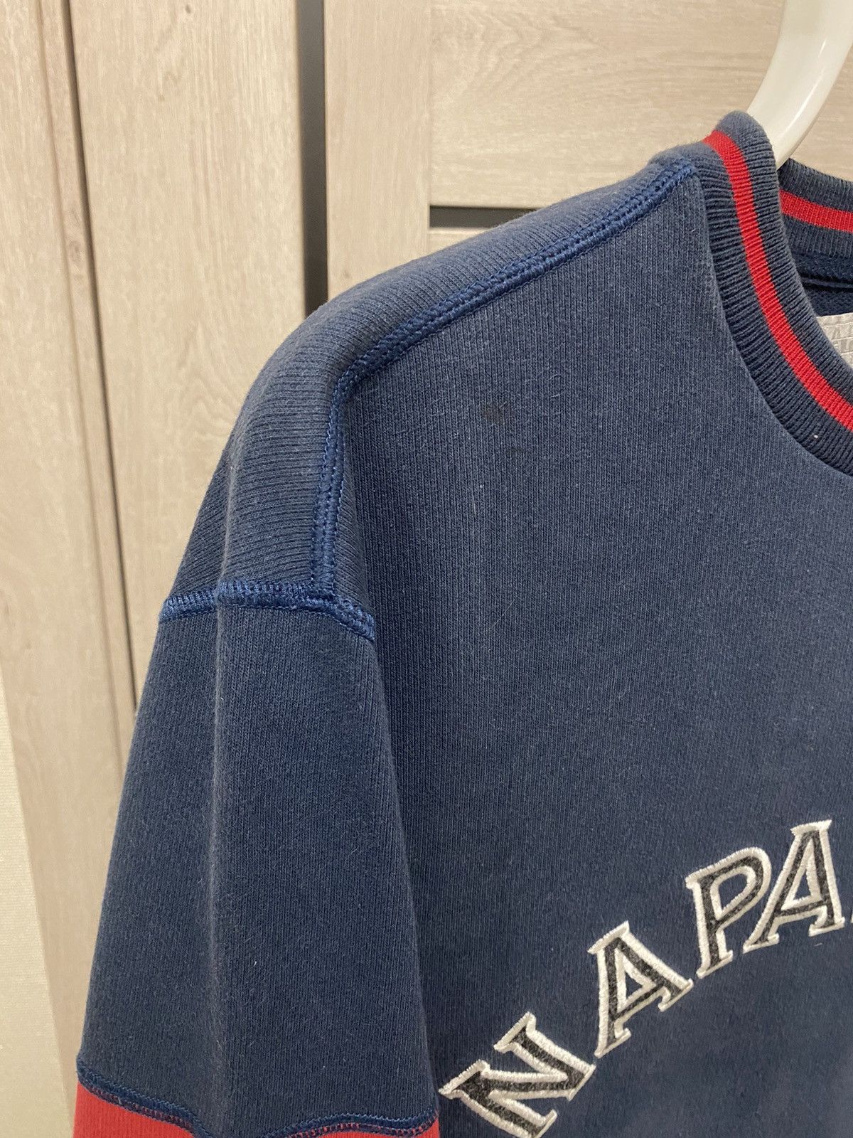 Napapijri × Vintage Napapijri Inventive Spirit Vintage Dark Navy Sweatshirt Size US L / EU 52-54 / 3 - 9 Thumbnail