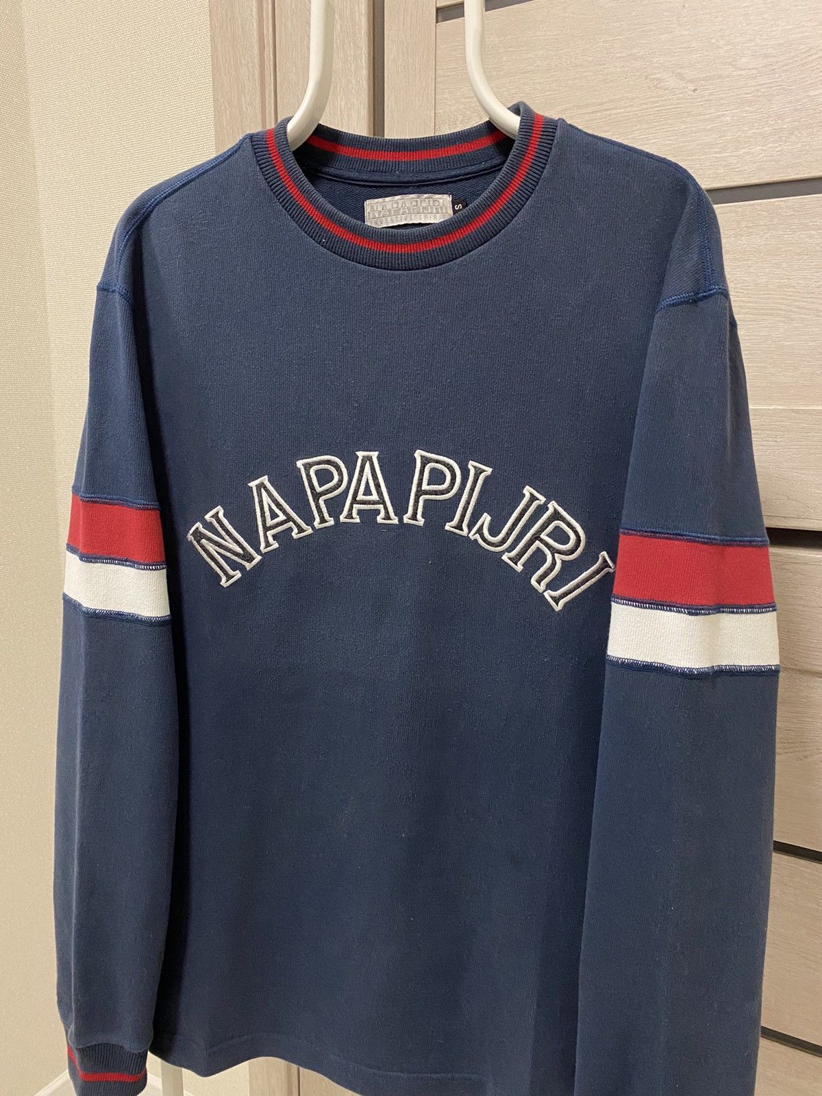 Napapijri × Vintage Napapijri Inventive Spirit Vintage Dark Navy Sweatshirt Size US L / EU 52-54 / 3 - 3 Thumbnail