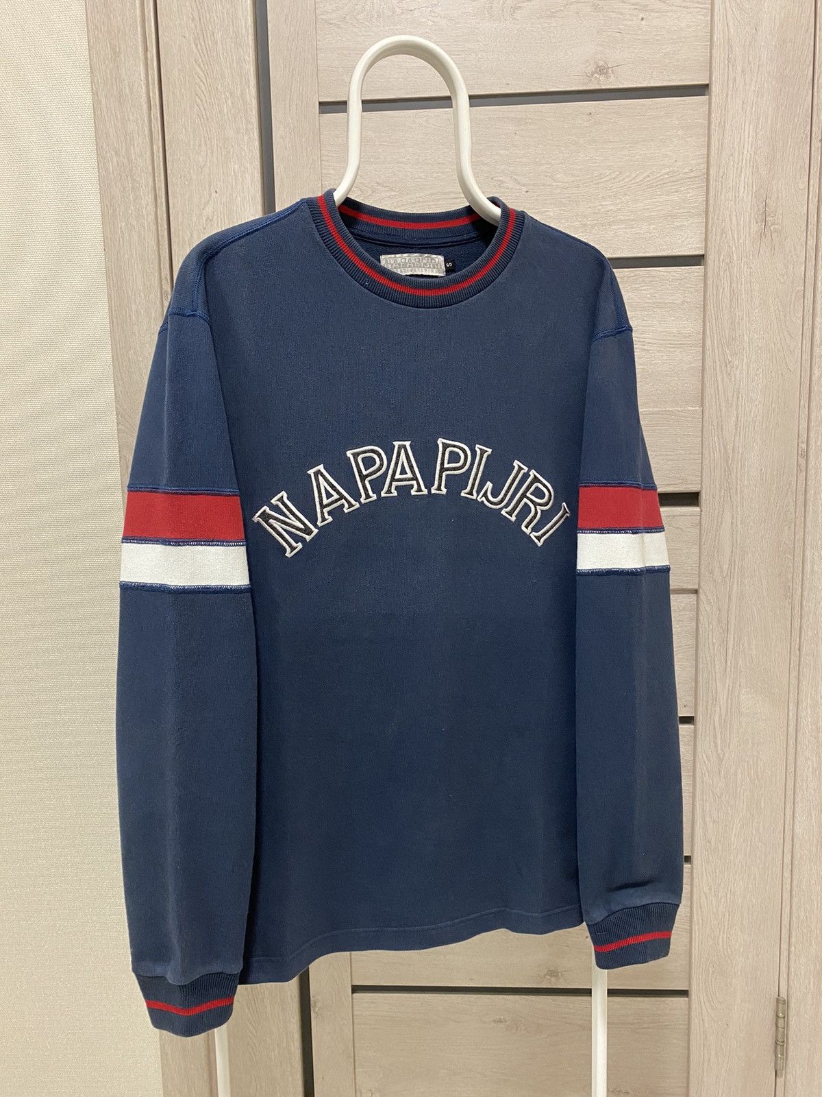 Napapijri × Vintage Napapijri Inventive Spirit Vintage Dark Navy Sweatshirt Size US L / EU 52-54 / 3 - 2 Thumbnail