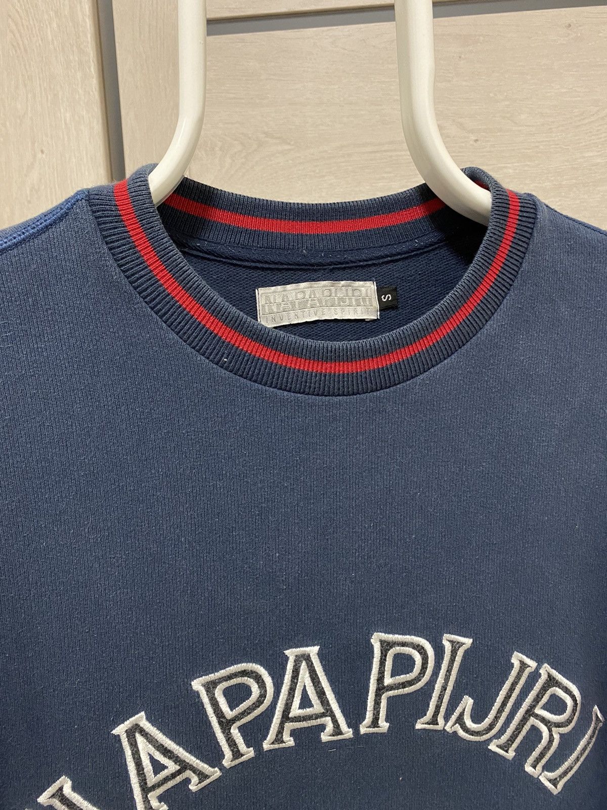Napapijri × Vintage Napapijri Inventive Spirit Vintage Dark Navy Sweatshirt Size US L / EU 52-54 / 3 - 4 Thumbnail