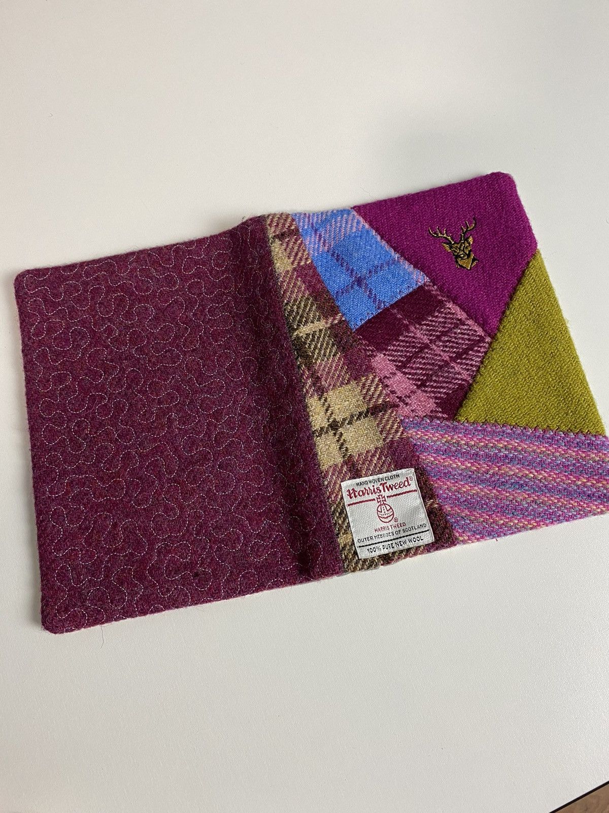 Harris Tweed Harris Tweed Wool Hand Woven Patchwork Notebook Cover Case Size ONE SIZE - 7 Thumbnail