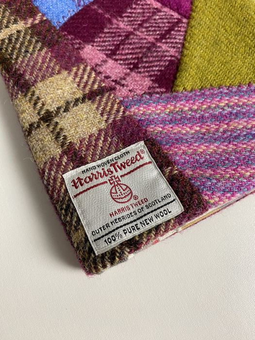 Harris Tweed Harris Tweed Wool Hand Woven Patchwork Notebook Cover Case ...