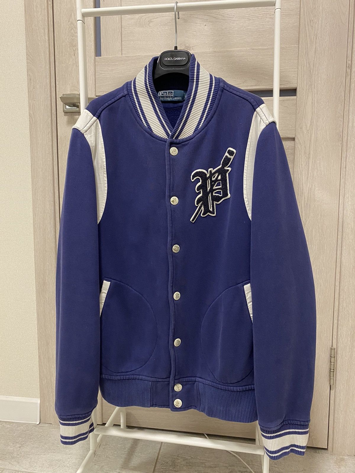 Polo Ralph Lauren Vintage Varsity Cotton Men's Bomber Jacket