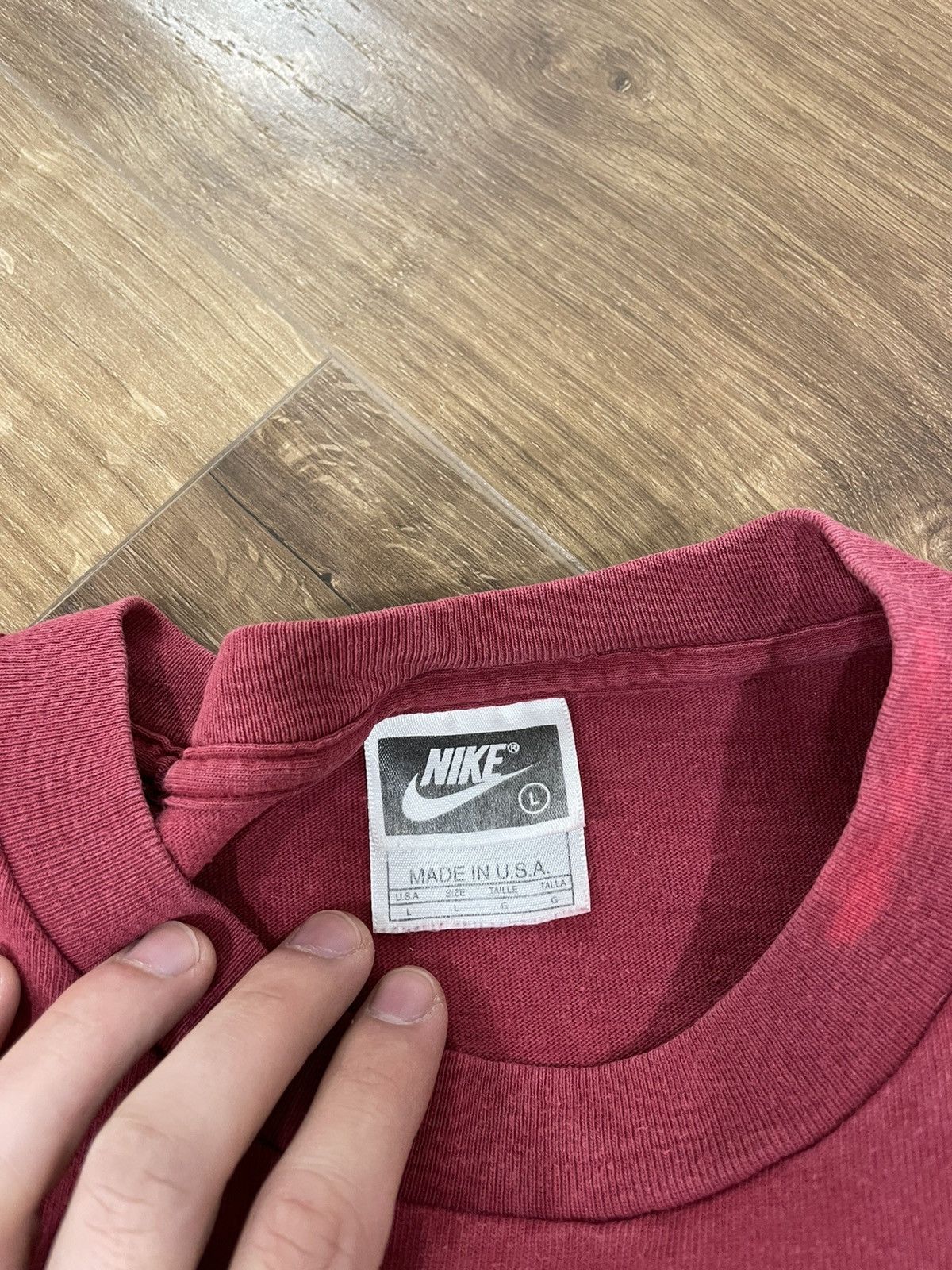 Nike Vintage Nike 90’s Made in USA Big Logo Oversized Tee Shirt Size US L / EU 52-54 / 3 - 7 Thumbnail