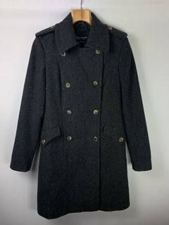 All saints double hot sale breasted coat