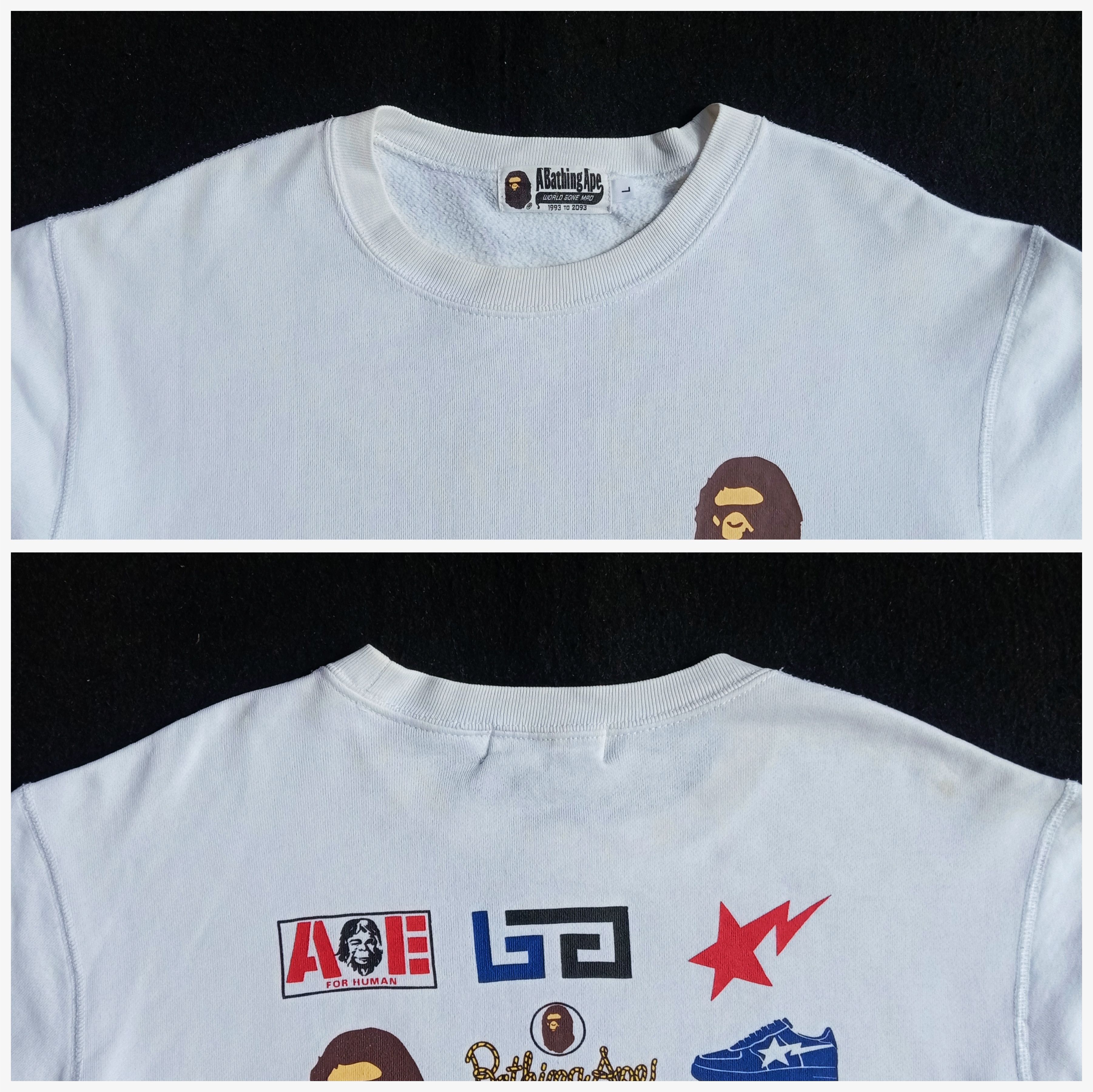 Bape Multi Logo Crewneck (2018) Size US L / EU 52-54 / 3 - 4 Thumbnail