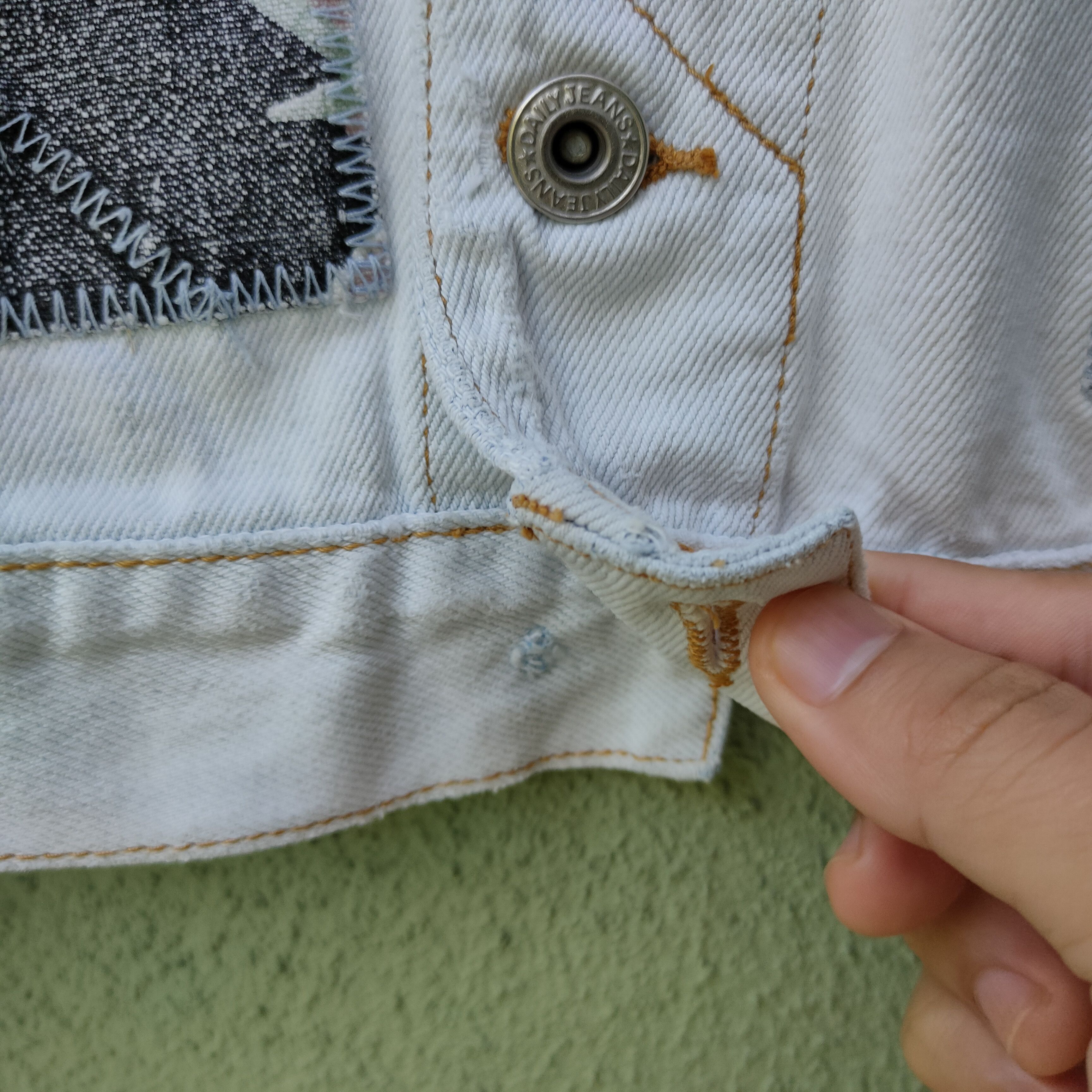 Vintage Vintage DAILY JEANS Patchwork Style Button Ups Rare Jacket Size US XL / EU 56 / 4 - 7 Thumbnail