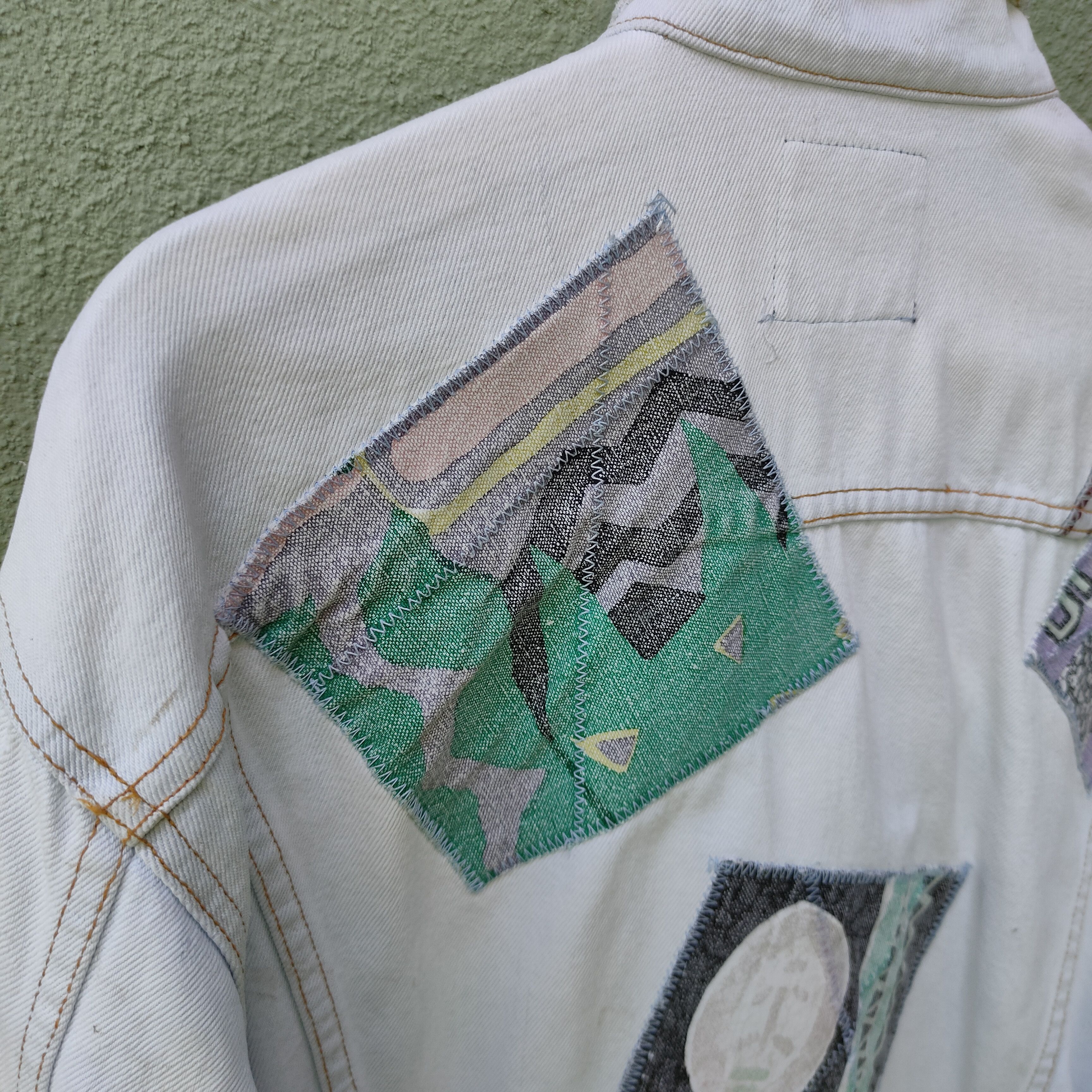 Vintage Vintage DAILY JEANS Patchwork Style Button Ups Rare Jacket Size US XL / EU 56 / 4 - 12 Thumbnail