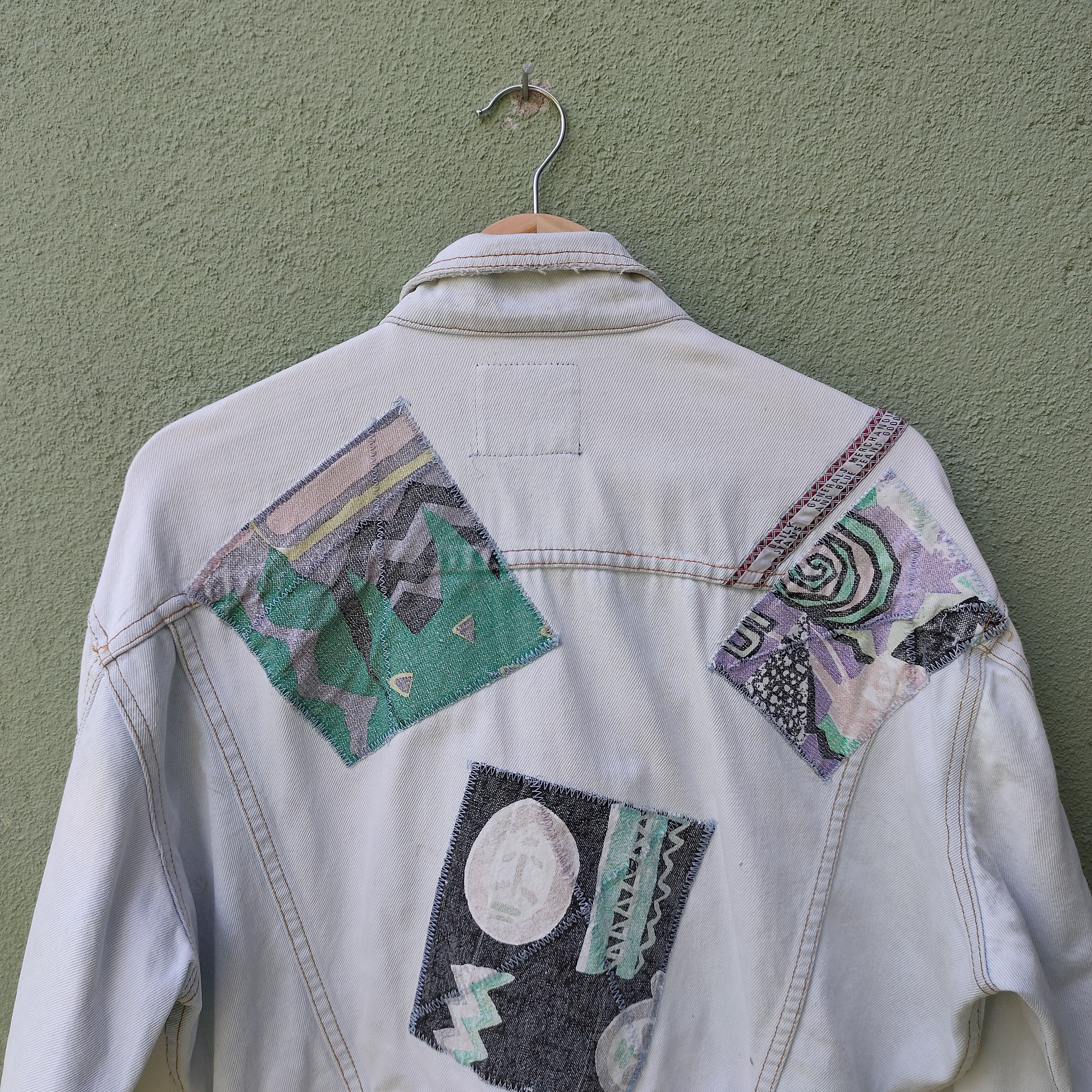 Vintage Vintage DAILY JEANS Patchwork Style Button Ups Rare Jacket Size US XL / EU 56 / 4 - 16 Thumbnail