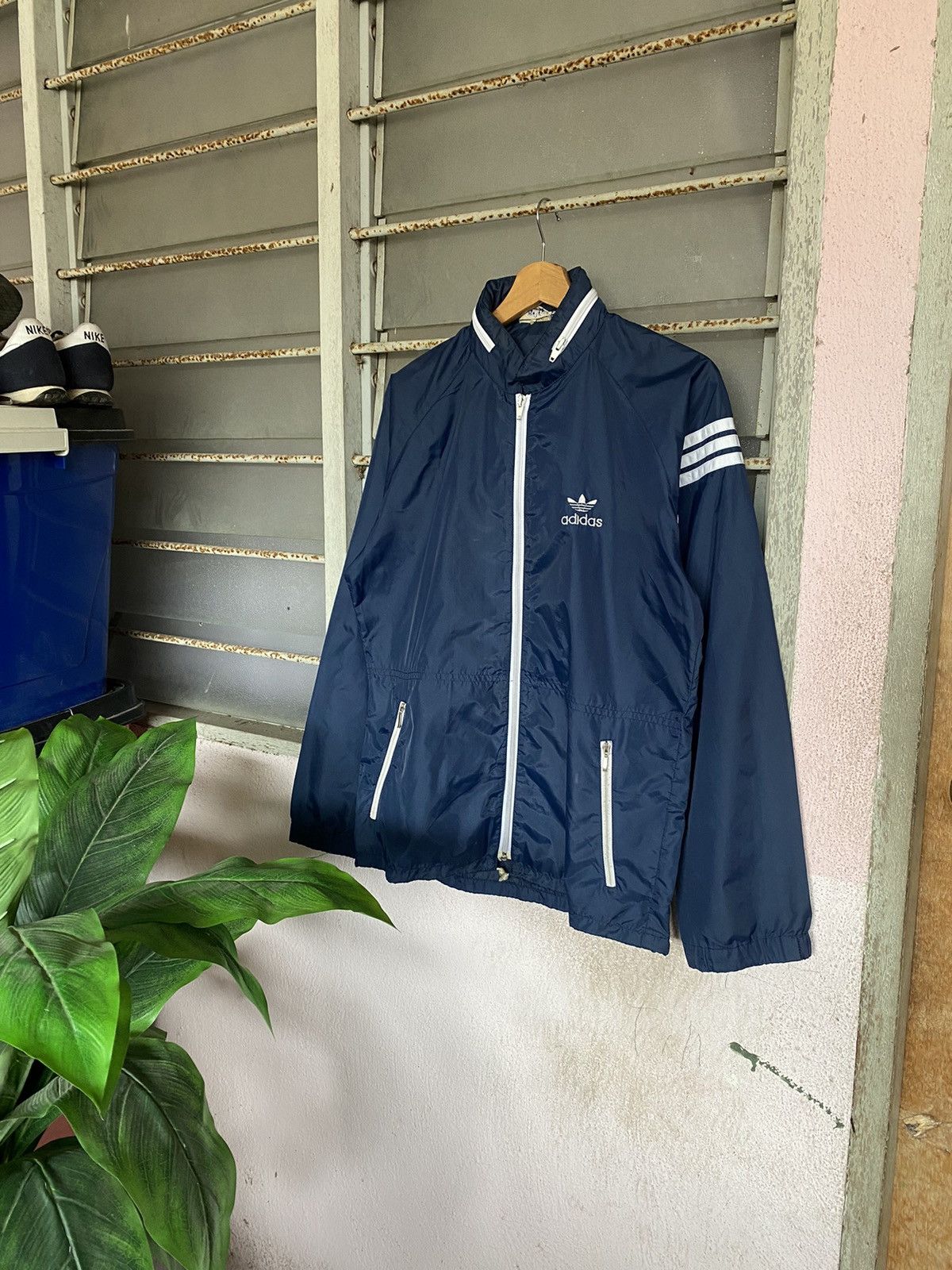 Adidas Vintage 90's Adidas Raincoat Size US M / EU 48-50 / 2 - 1 Thumbnail