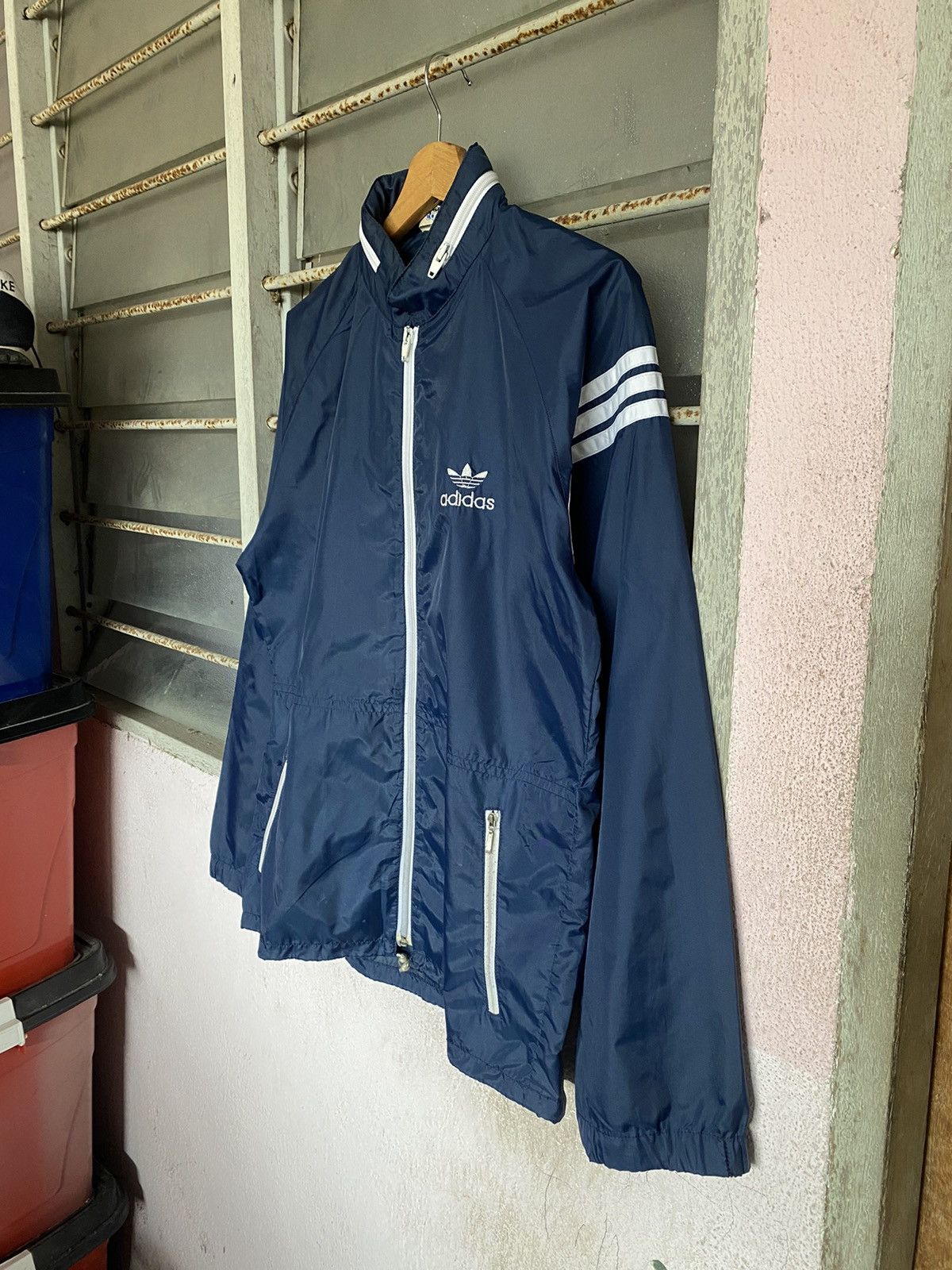 Adidas Vintage 90's Adidas Raincoat Size US M / EU 48-50 / 2 - 3 Thumbnail