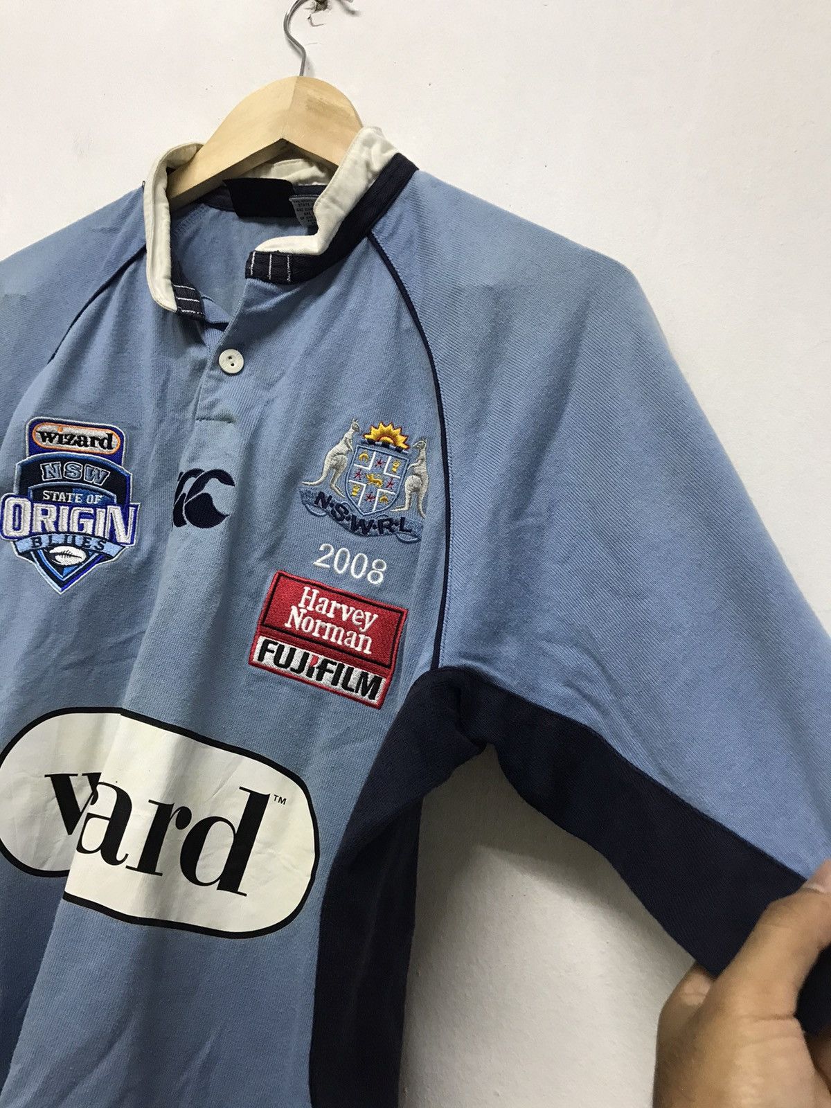 Canterbury of New Zealand Canterbury N.S.W.R.L Origin Blues Wizard Rugby Shirt Size US M / EU 48-50 / 2 - 7 Thumbnail