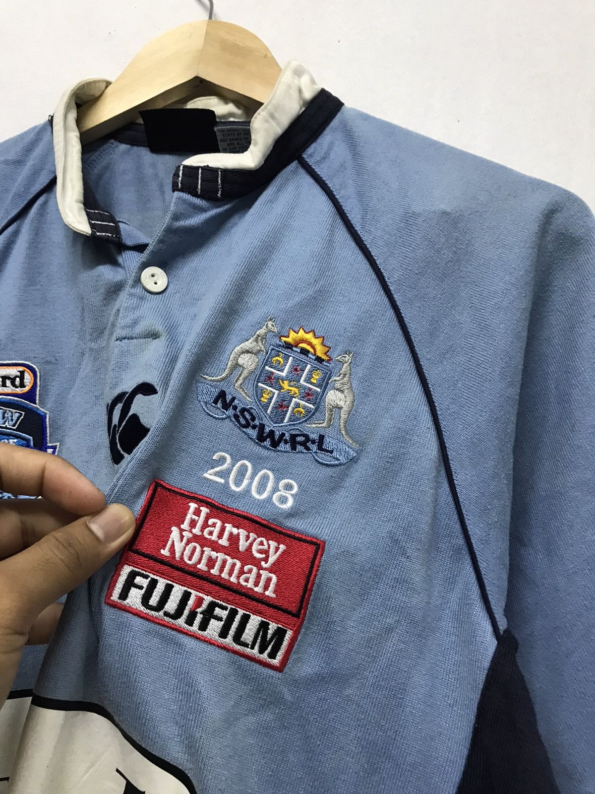 Canterbury of New Zealand Canterbury N.S.W.R.L Origin Blues Wizard Rugby Shirt Size US M / EU 48-50 / 2 - 5 Thumbnail