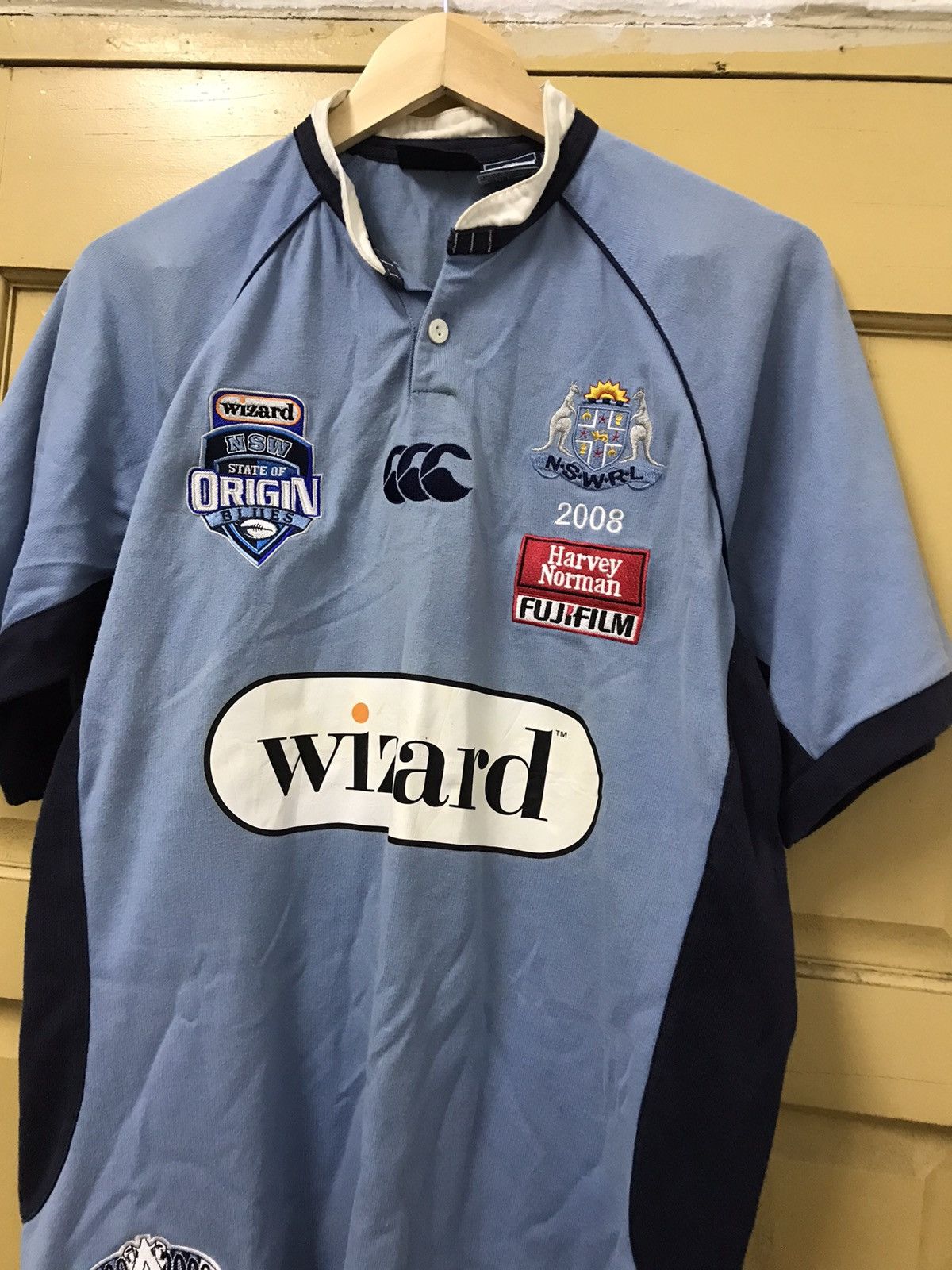 Canterbury of New Zealand Canterbury N.S.W.R.L Origin Blues Wizard Rugby Shirt Size US M / EU 48-50 / 2 - 18 Thumbnail
