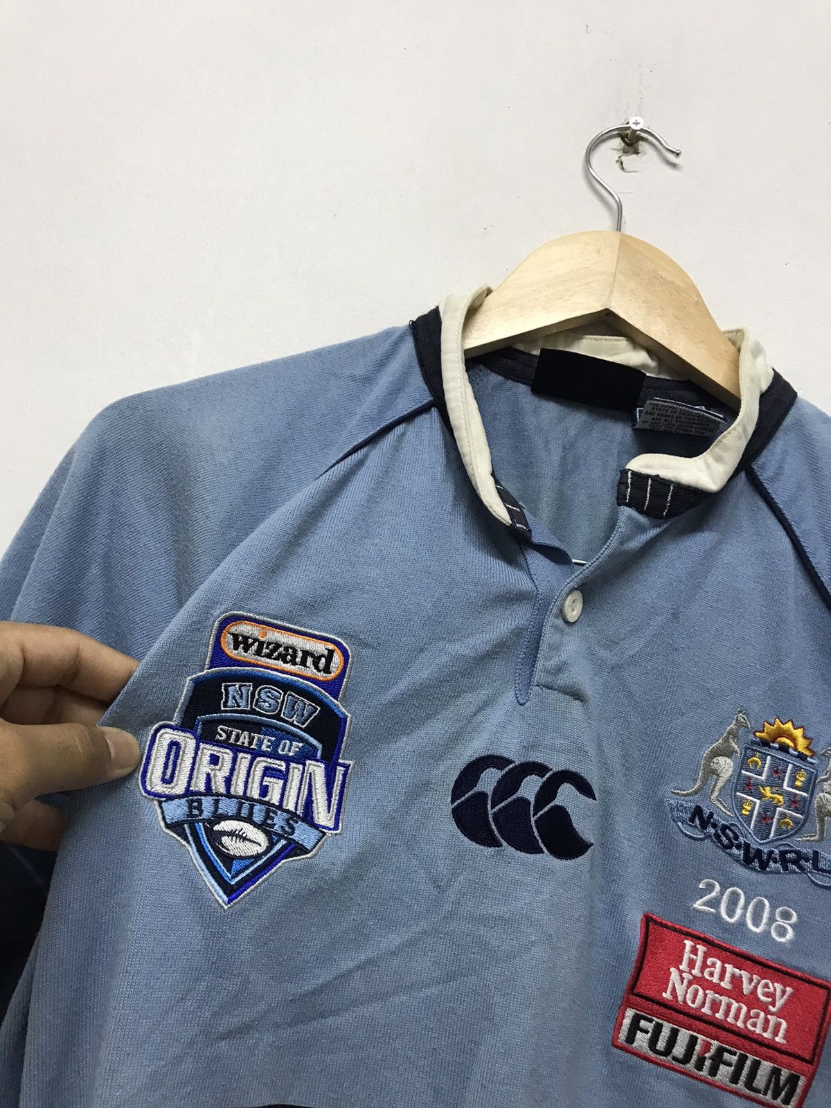 Canterbury of New Zealand Canterbury N.S.W.R.L Origin Blues Wizard Rugby Shirt Size US M / EU 48-50 / 2 - 4 Thumbnail