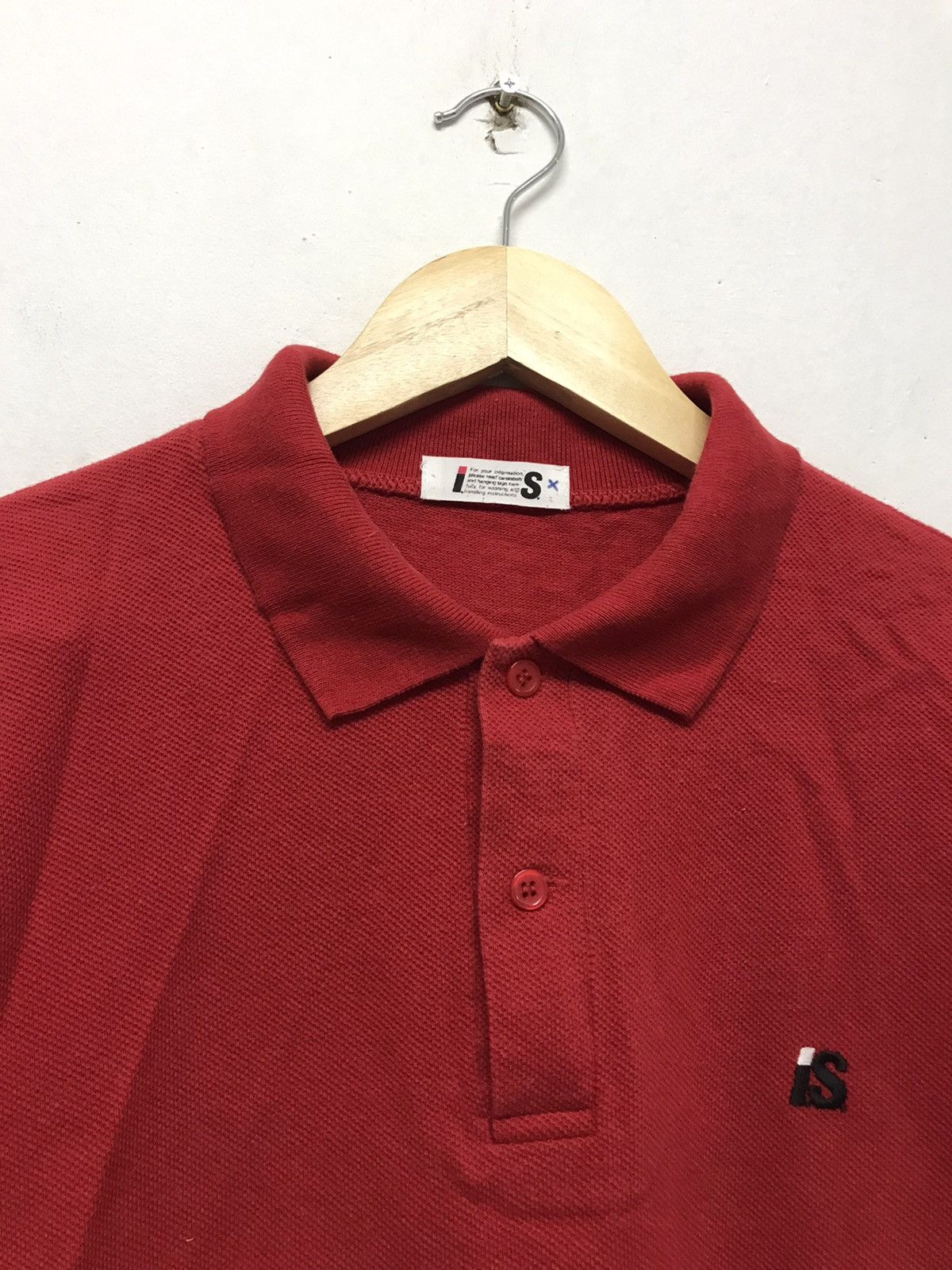 Issey Miyake Vintage Issey Miyake I.S Logo Polo Shirt Women Size S / US 4 / IT 40 - 7 Thumbnail