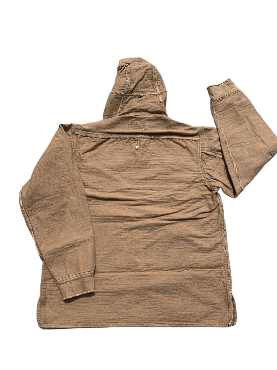 Japanese Brand Vintage IXIZ Inside Out Frayed Hooded Shirt Jacket Size US L / EU 52-54 / 3 - 2 Thumbnail