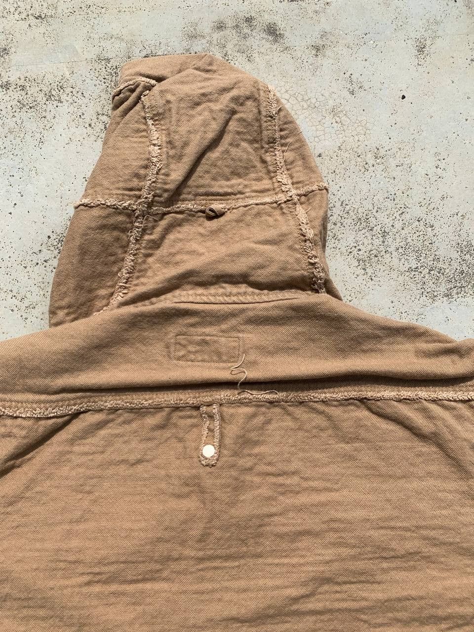 Japanese Brand Vintage IXIZ Inside Out Frayed Hooded Shirt Jacket Size US L / EU 52-54 / 3 - 10 Thumbnail
