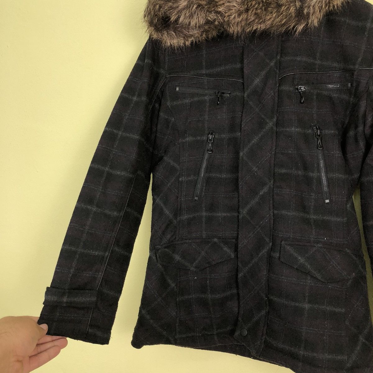 In The Attic VINTAGE CHORE BIKER JACKET IN THE ATTIC TARTAN FUR HOODIE Size US L / EU 52-54 / 3 - 4 Thumbnail
