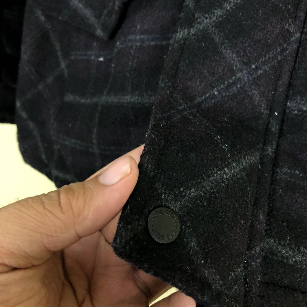 In The Attic VINTAGE CHORE BIKER JACKET IN THE ATTIC TARTAN FUR HOODIE Size US L / EU 52-54 / 3 - 7 Thumbnail