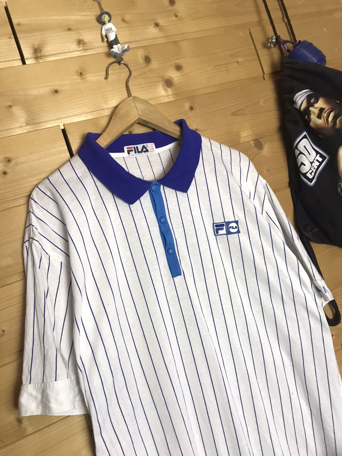 Fila Rare Vintage 80s Fila Italia striped polo Size US XL / EU 56 / 4 - 3 Thumbnail