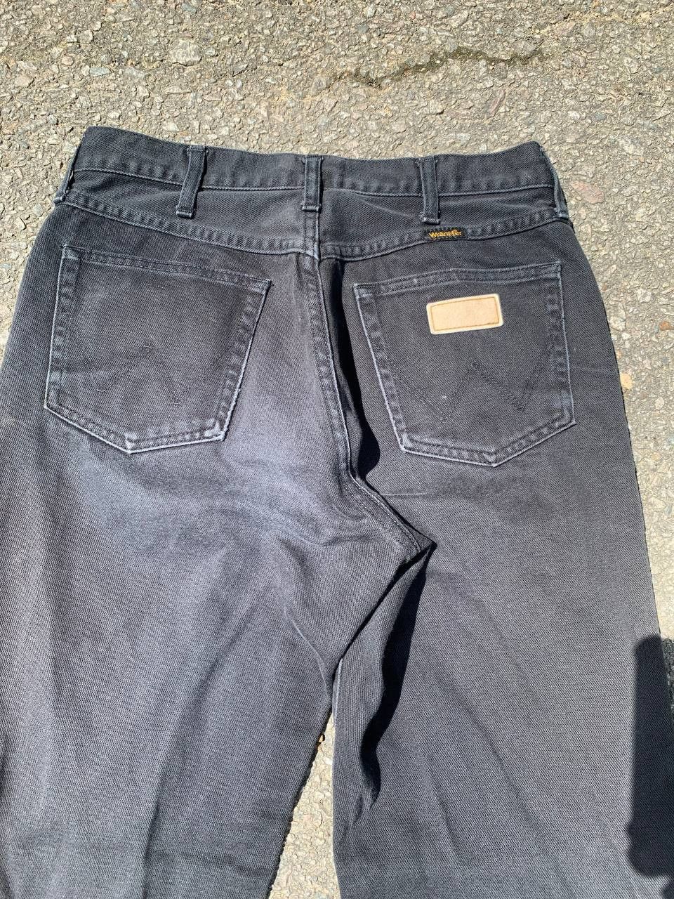 Wrangler Vintage Wrangler Faded Black Work Pants Size US 29 - 10 Thumbnail