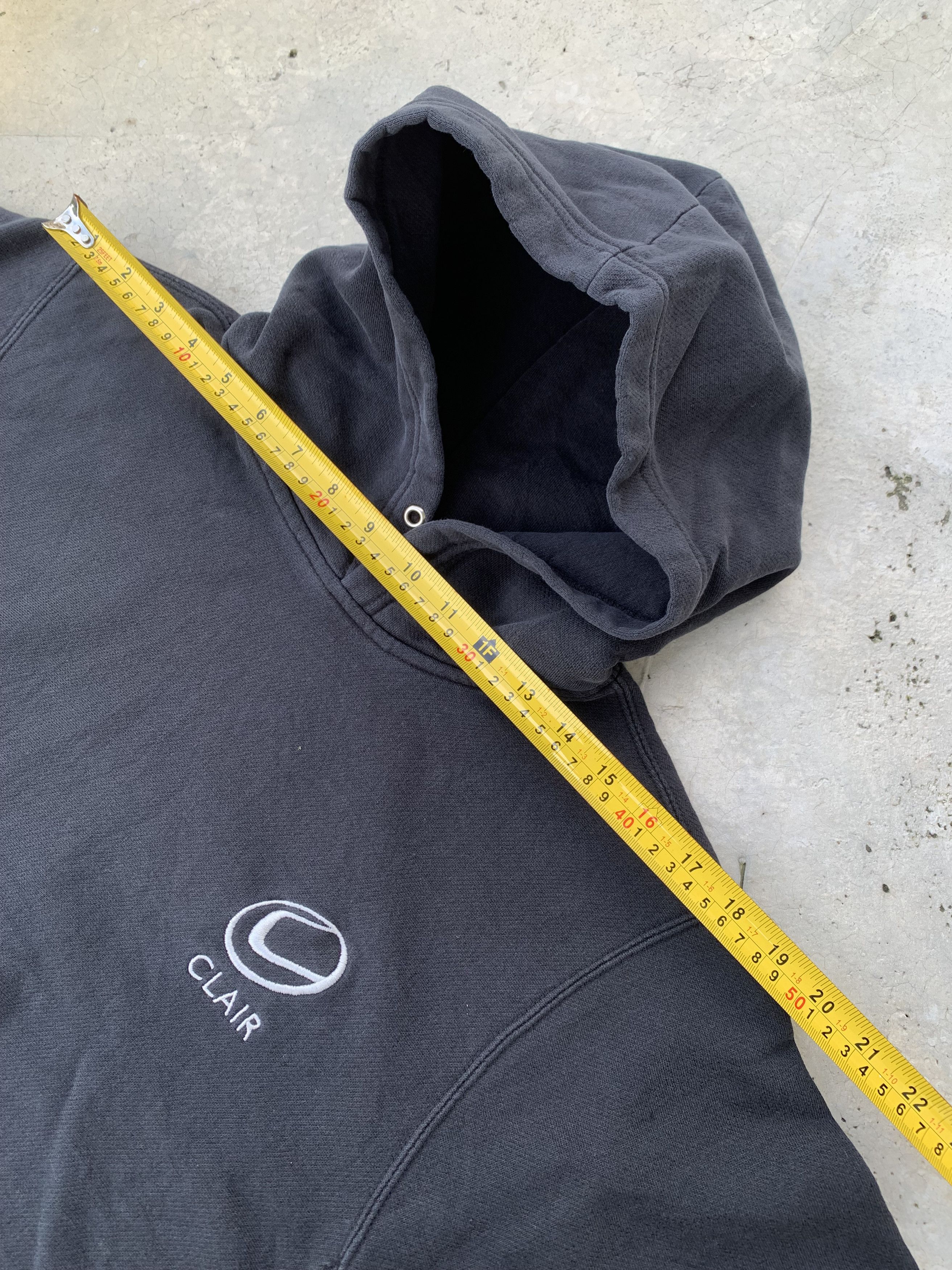 Vintage Vintage Clair Logo Light Distressed Sunfaded Hoodie Size US S / EU 44-46 / 1 - 8 Thumbnail