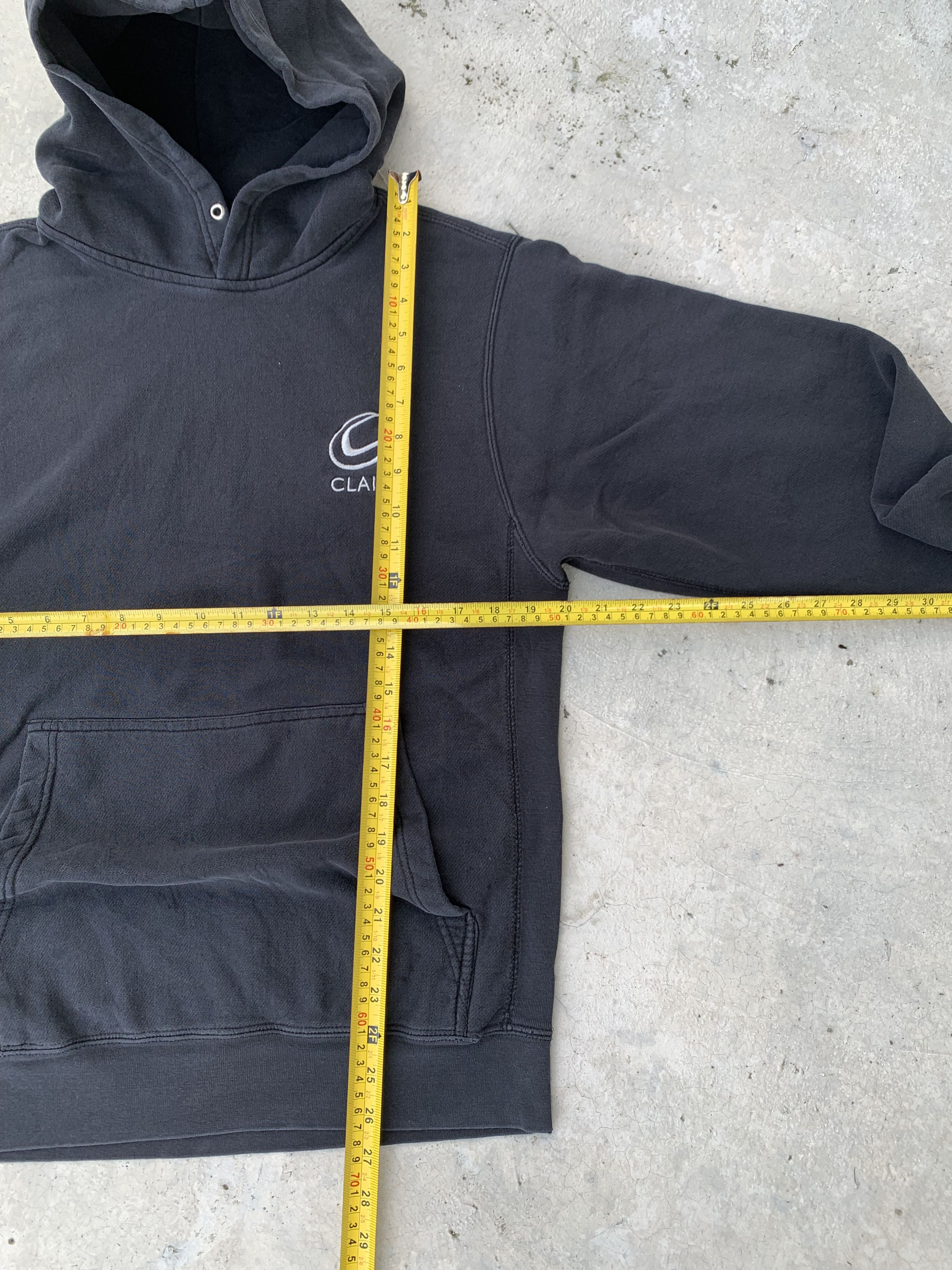 Vintage Vintage Clair Logo Light Distressed Sunfaded Hoodie Size US S / EU 44-46 / 1 - 7 Thumbnail