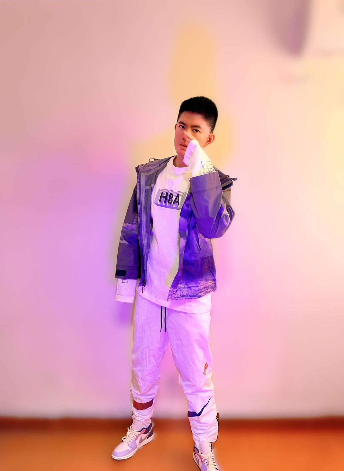 Hood By Air HBA FOR JUICE Capsule Collection GRID BOX LOGO L/S T-SHIRT Size US L / EU 52-54 / 3 - 7 Thumbnail