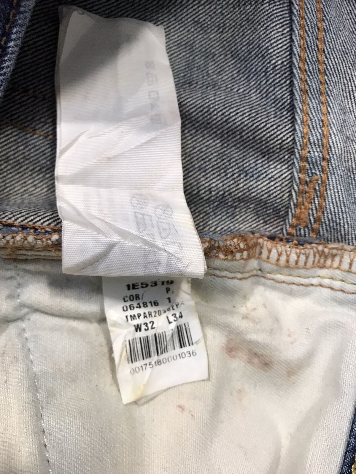 Abercrombie & Fitch × Vintage Abercrombie & Fitch New York Slim Fit Design Indigo Denim Size US 32 / EU 48 - 16 Thumbnail
