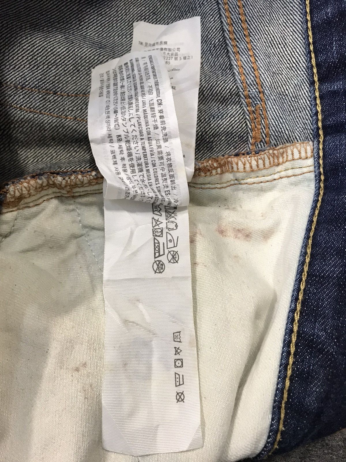 Abercrombie & Fitch × Vintage Abercrombie & Fitch New York Slim Fit Design Indigo Denim Size US 32 / EU 48 - 15 Thumbnail