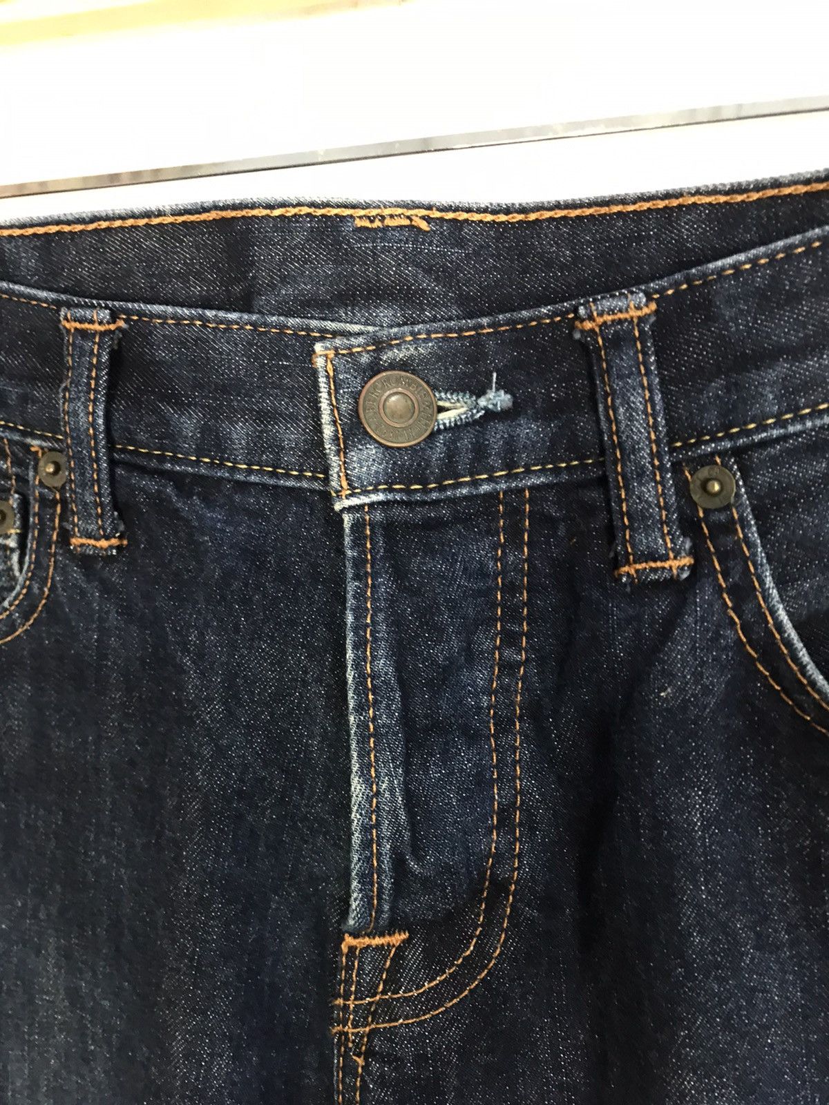Abercrombie & Fitch × Vintage Abercrombie & Fitch New York Slim Fit Design Indigo Denim Size US 32 / EU 48 - 4 Thumbnail