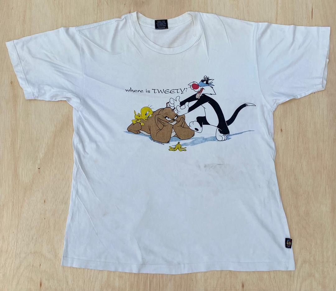 Vintage × Warner Bros vintage tee Looney Tunes C - 19 Size US XL / EU 56 / 4 - 1 Thumbnail