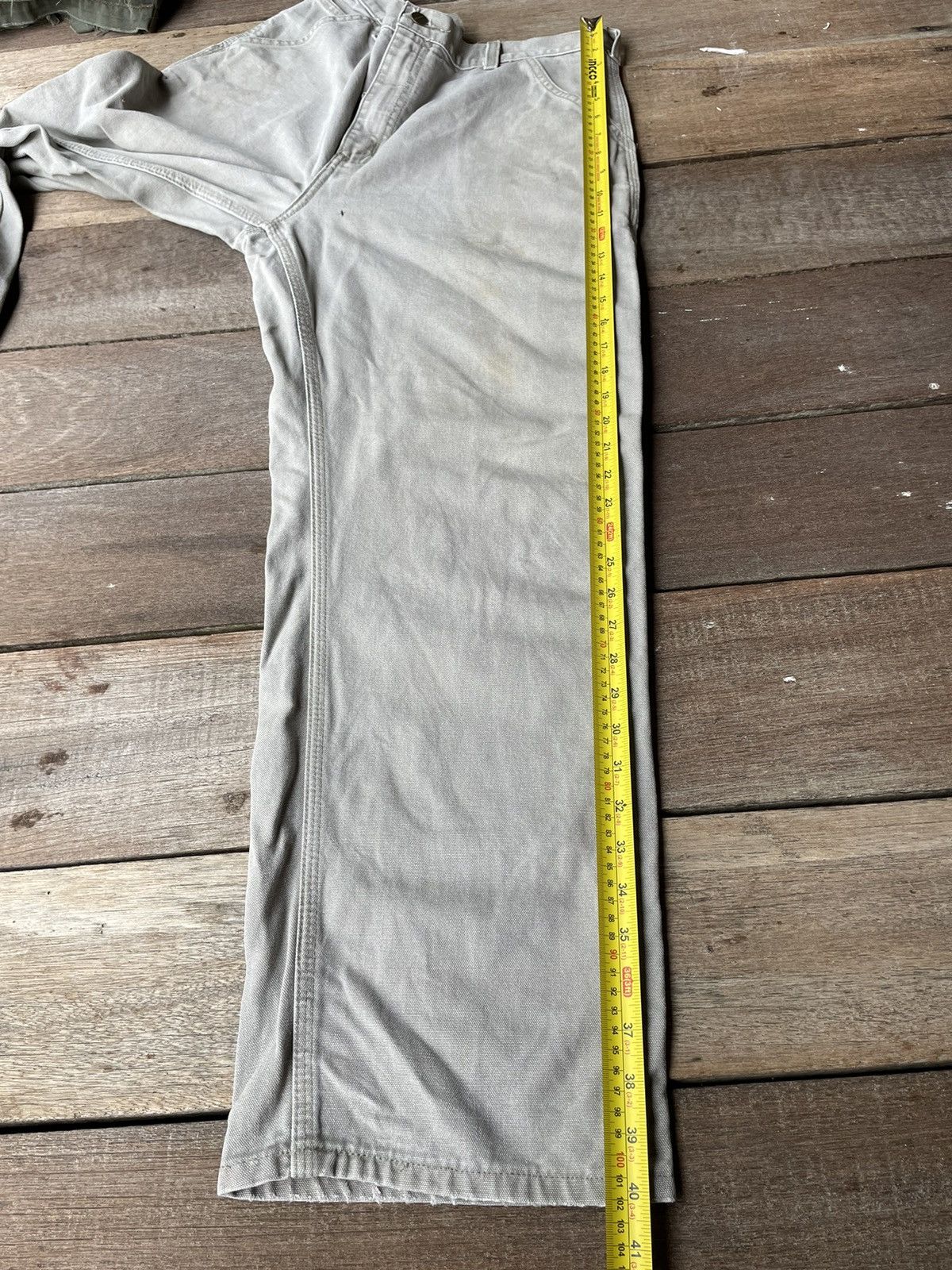 Carhartt × Vintage Vintage 90s Carhartt Workwear Pants Sz 34x30 Size US 34 / EU 50 - 12 Thumbnail
