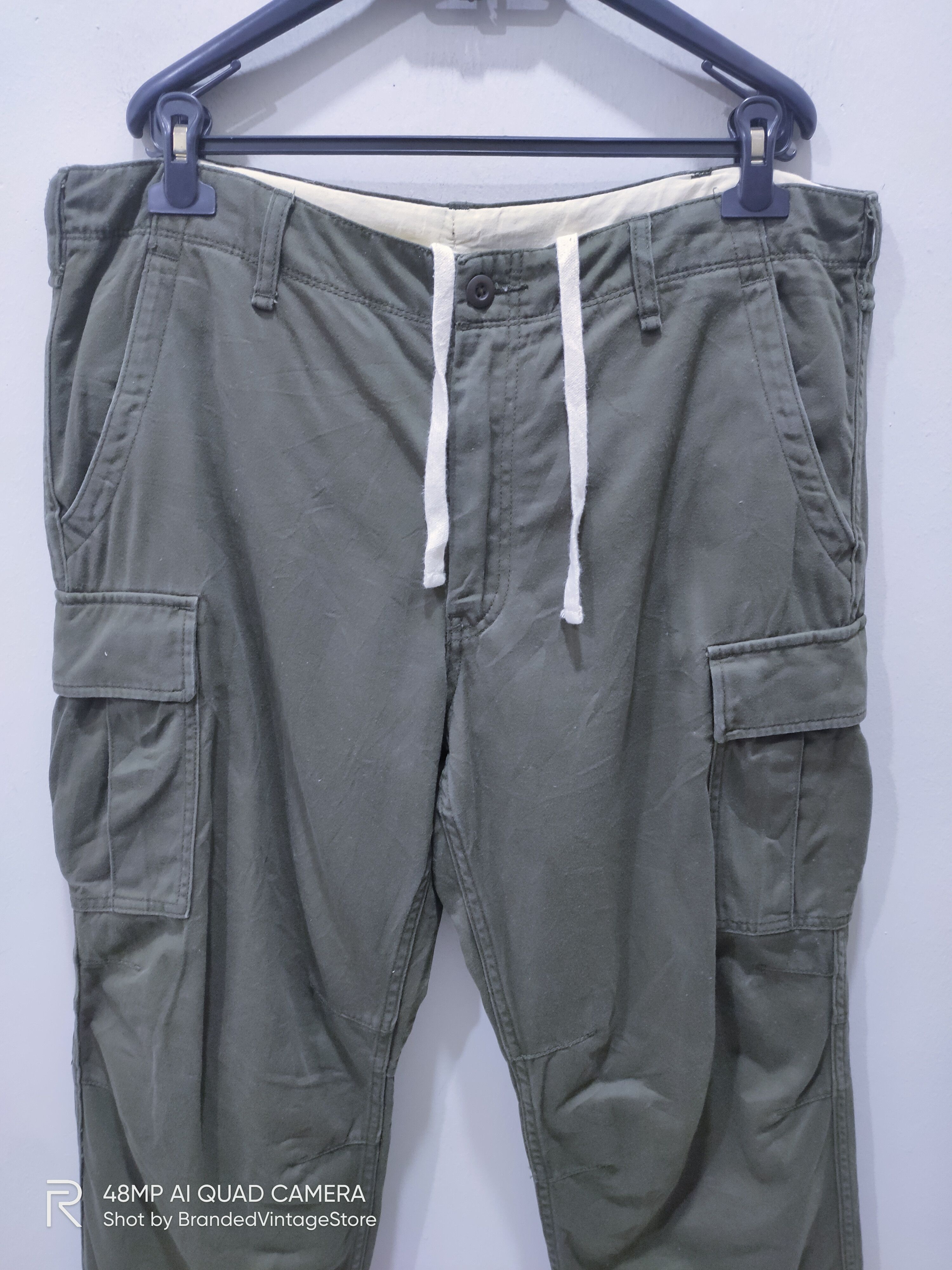 Japanese Brand × Mountain Khakis × Uniqlo UNIQLO Double Knee Pullover Multipocket Hunting Cargo Pants Size US 37 - 4 Thumbnail