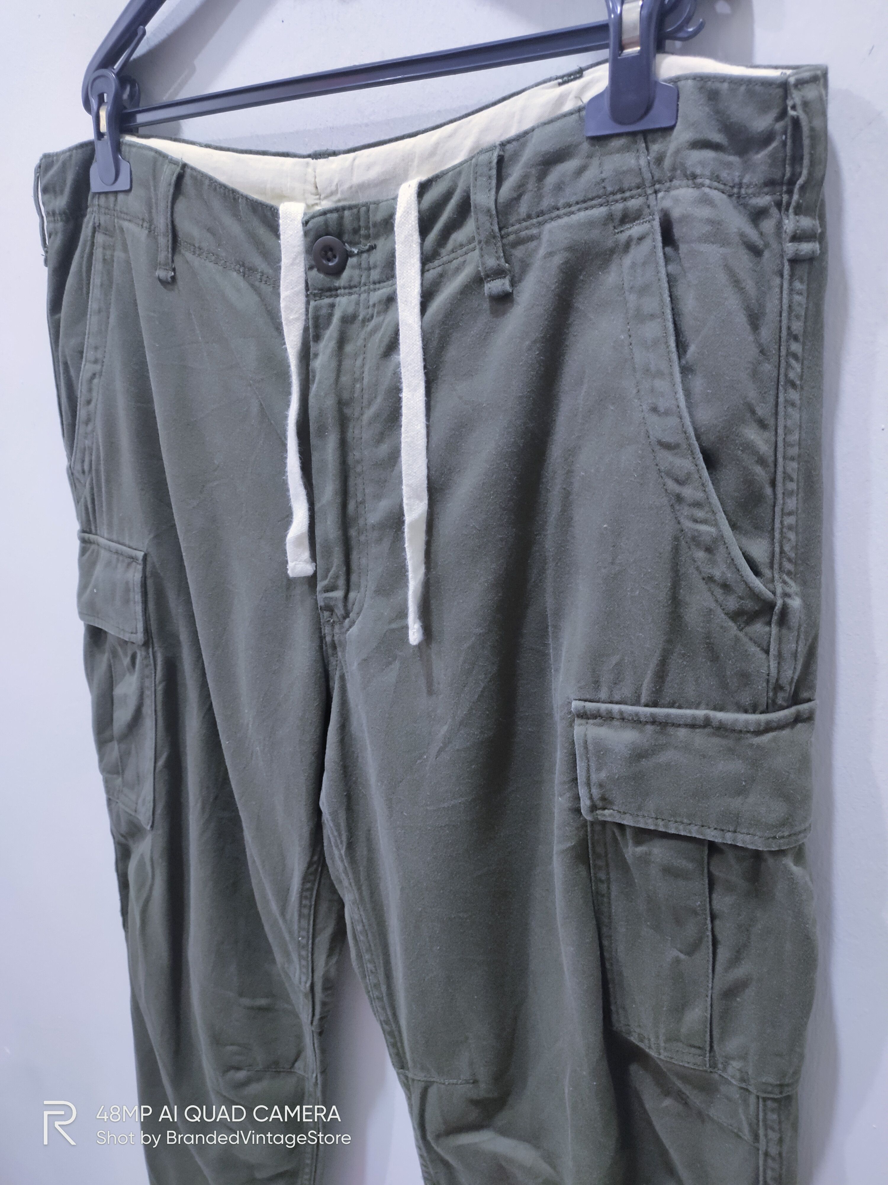 Japanese Brand × Mountain Khakis × Uniqlo UNIQLO Double Knee Pullover Multipocket Hunting Cargo Pants Size US 37 - 8 Thumbnail