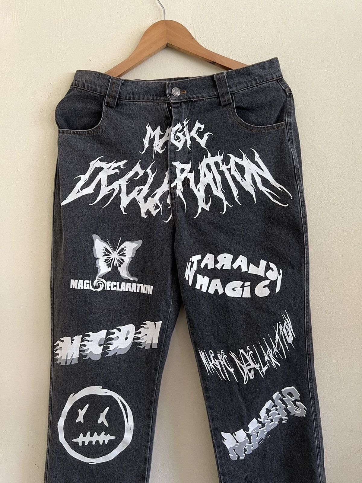 Japanese Brand × Vintage Vintage Magic Declaration Jeans Distressed Denim Size US 31 - 2 Thumbnail